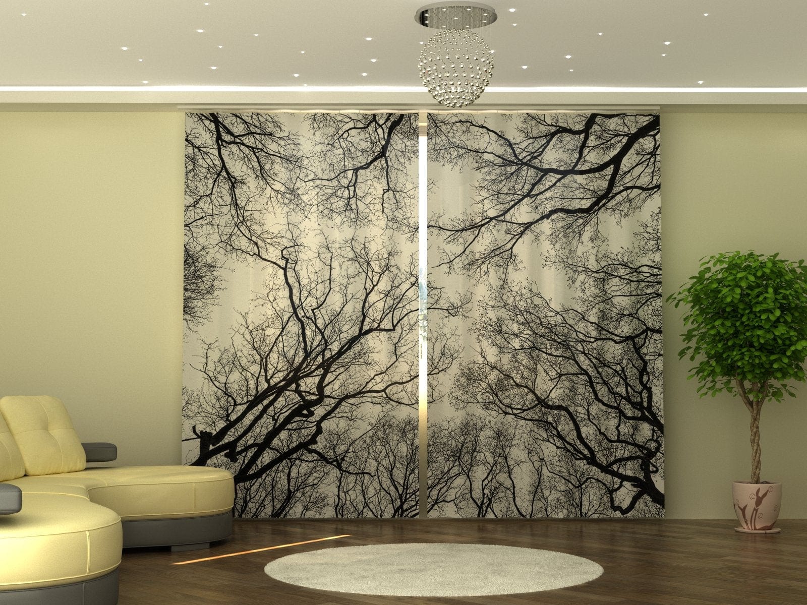 Aizkari February Sky P290xA245 cm E-interjers.lv