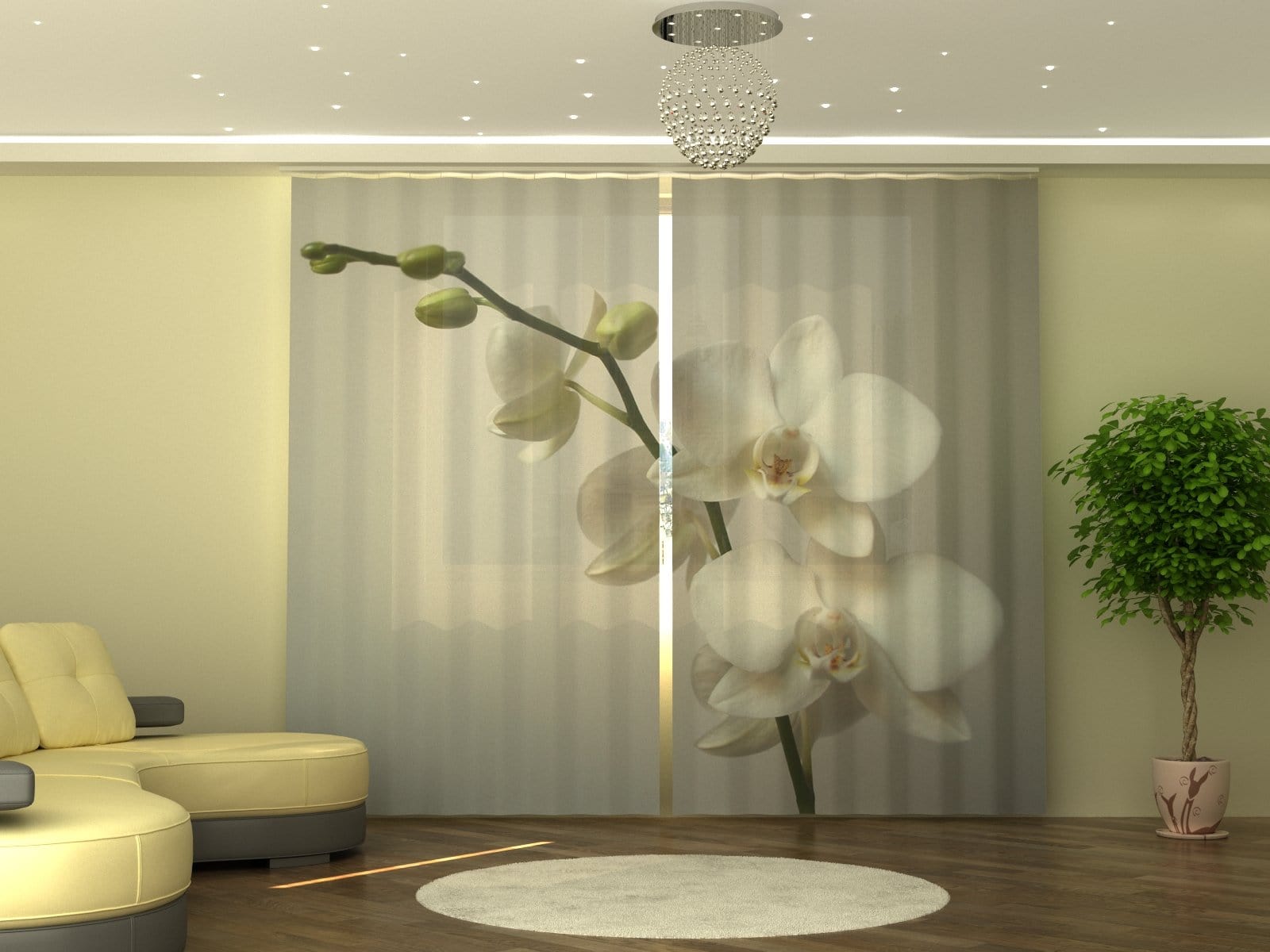 Aizkari Riga Orchid P290xA245 cm E-interjers.lv