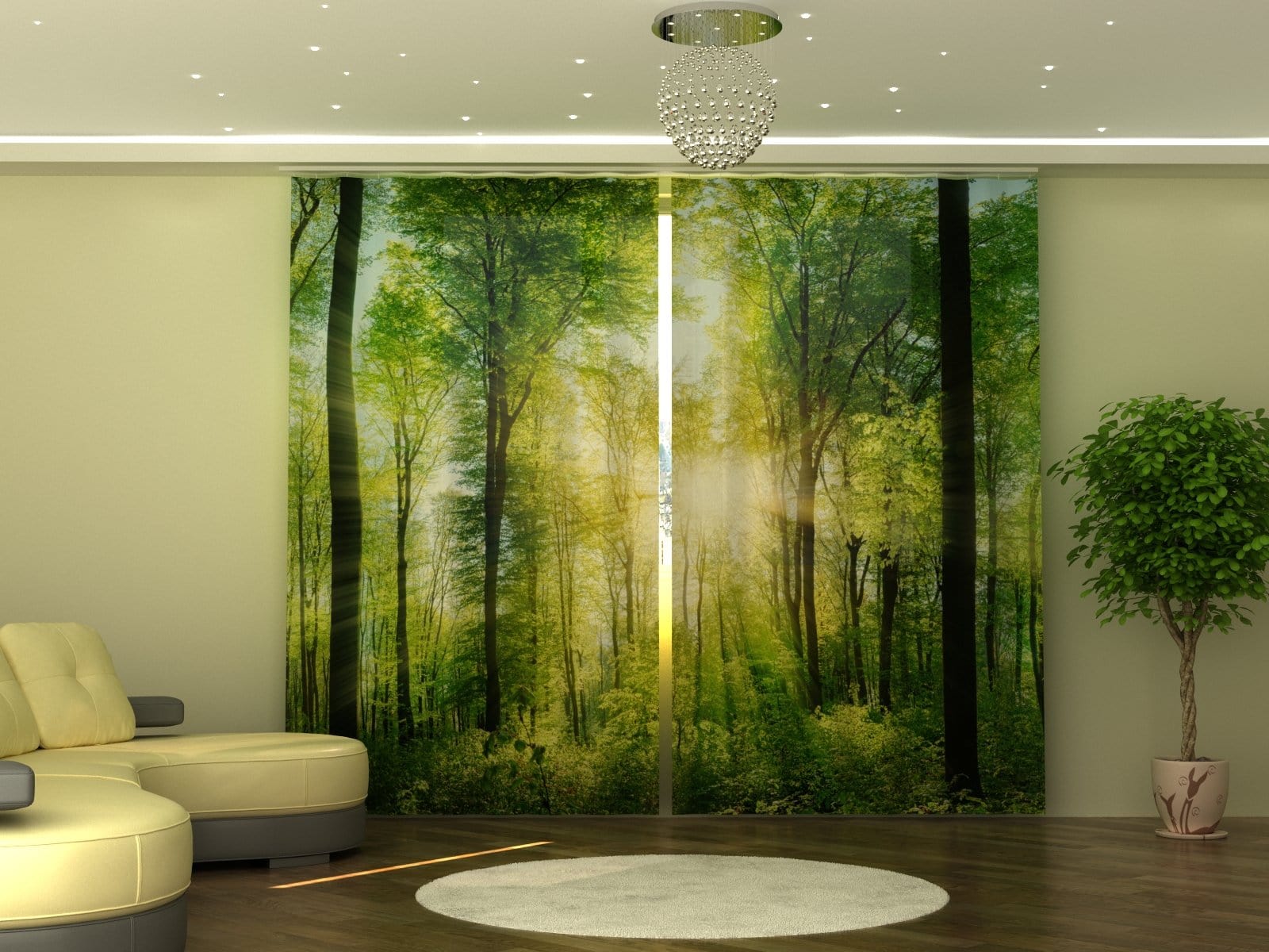 Aizkari Sun Rays P290xA245 cm E-interjers.lv