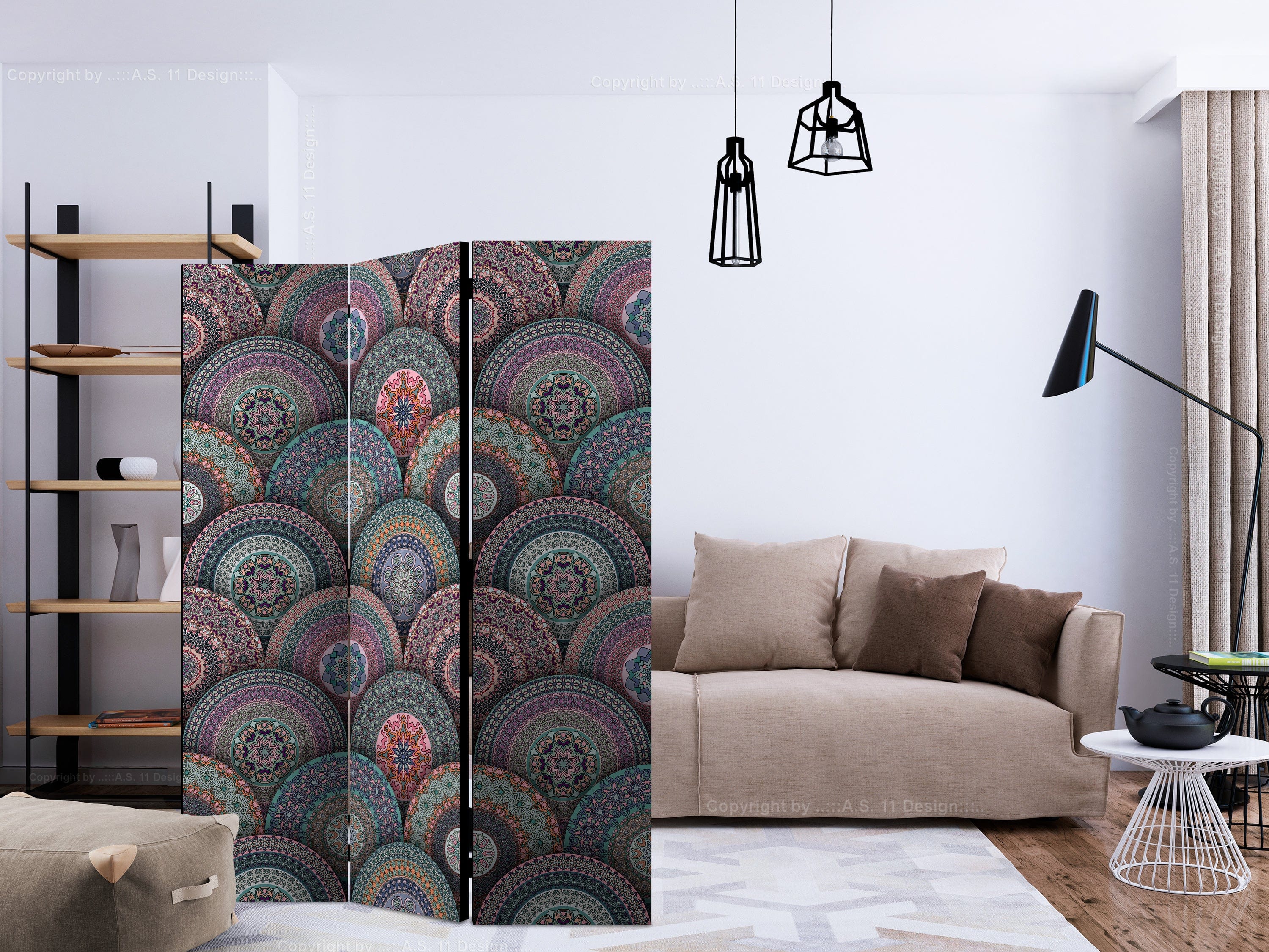 Aizslietnis 3-daļīgs - Austrumu kaleidoskops (135x172cm) 135x172 cm Home Trends