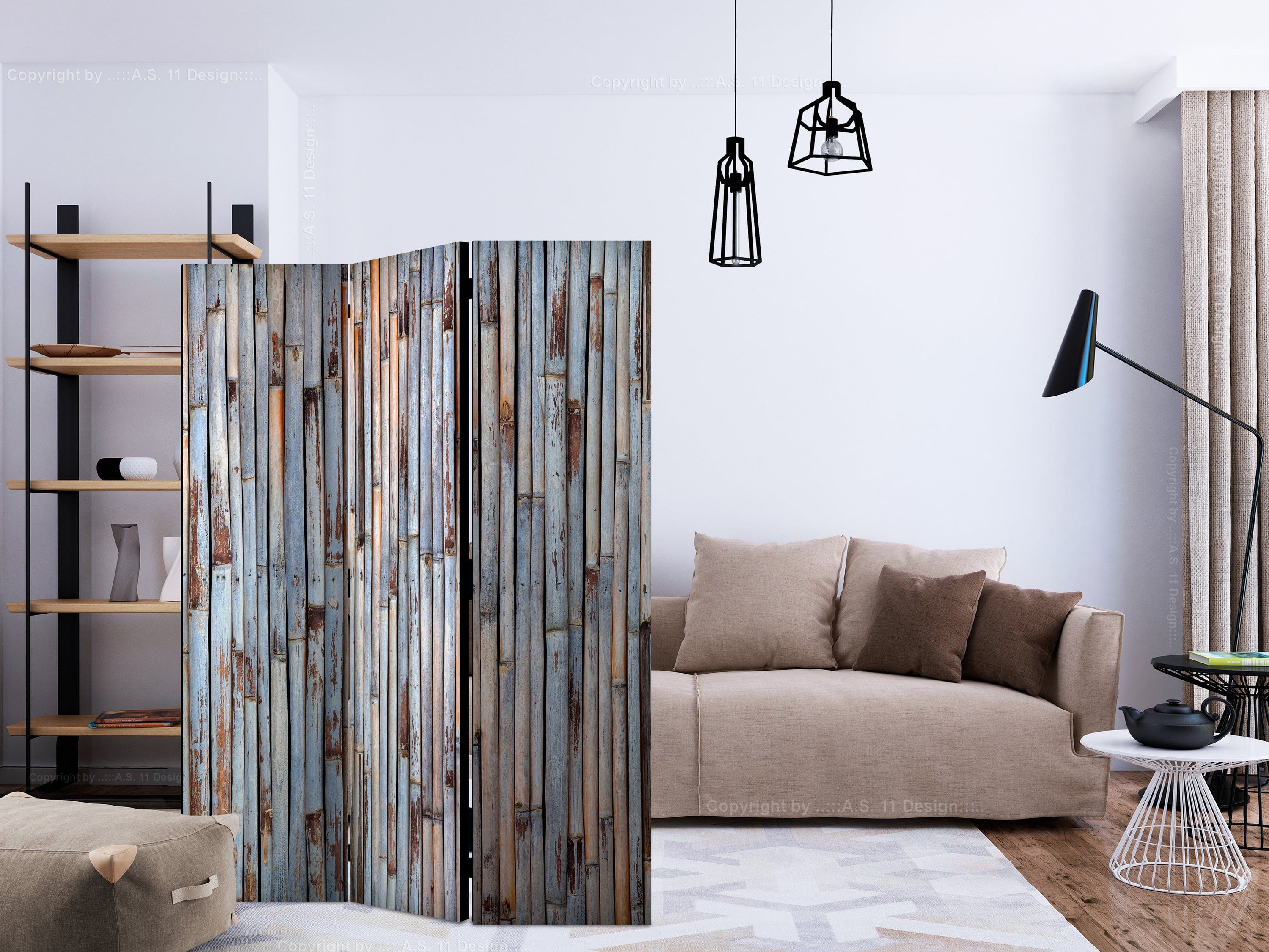 Aizslietnis 3-daļīgs - Āzijas vēsture (135x172cm) 135x172 cm Home Trends