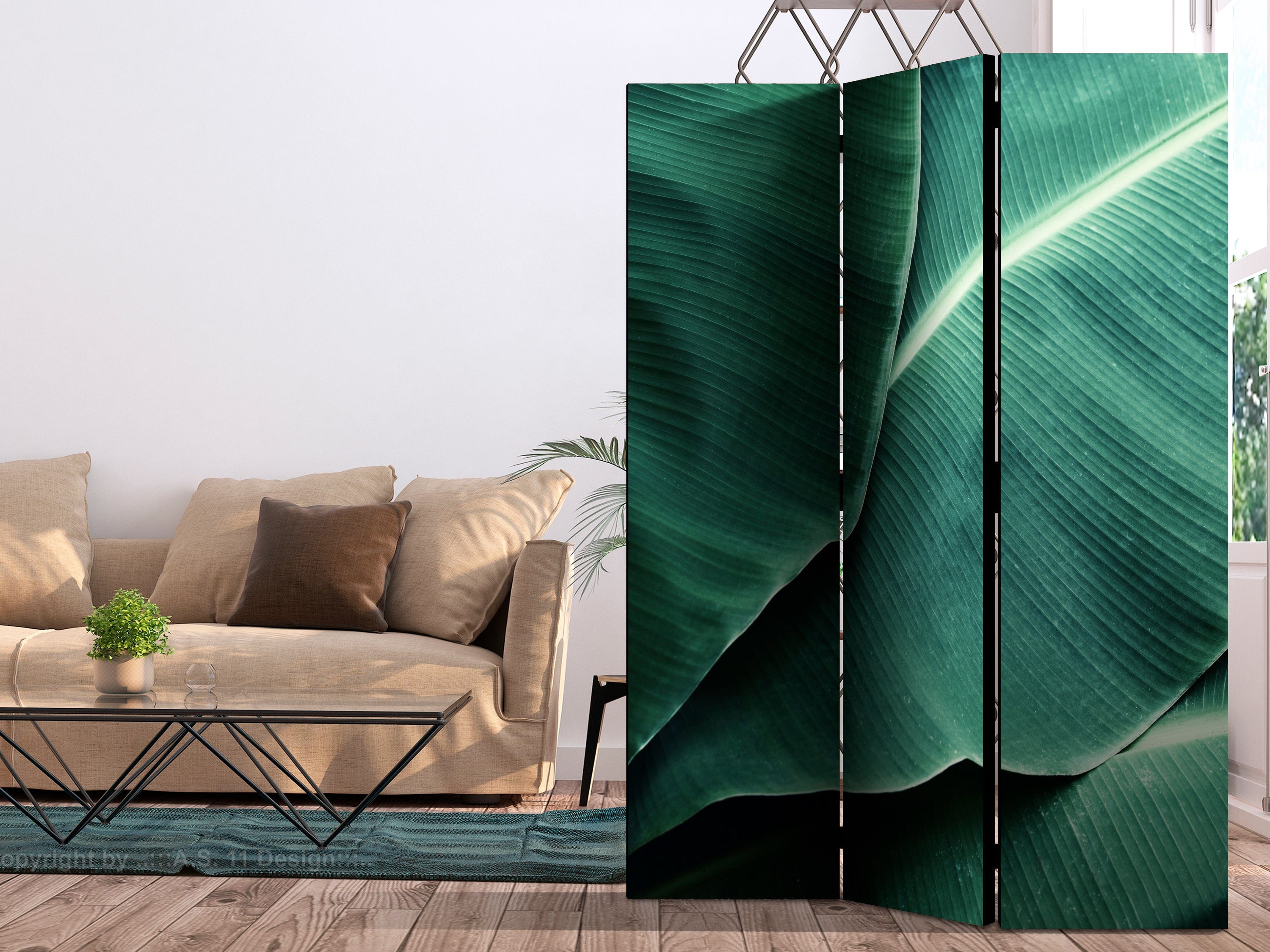 Aizslietnis 3-daļīgs - Banānu lapas (135x172cm) 135x172 cm Home Trends