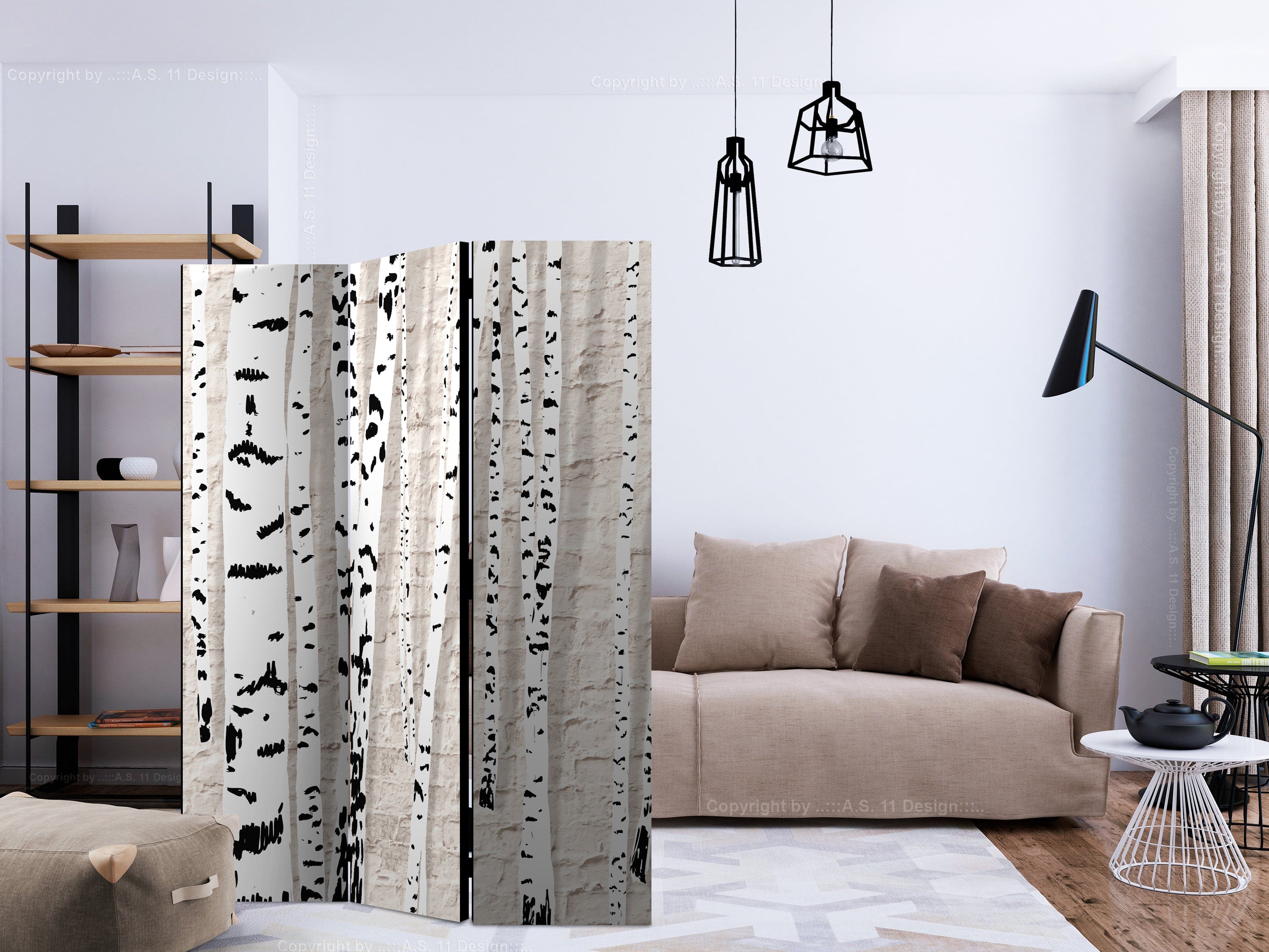 Aizslietnis 3-daļīgs - Bērzu birzs (135x172cm) 135x172 cm Home Trends