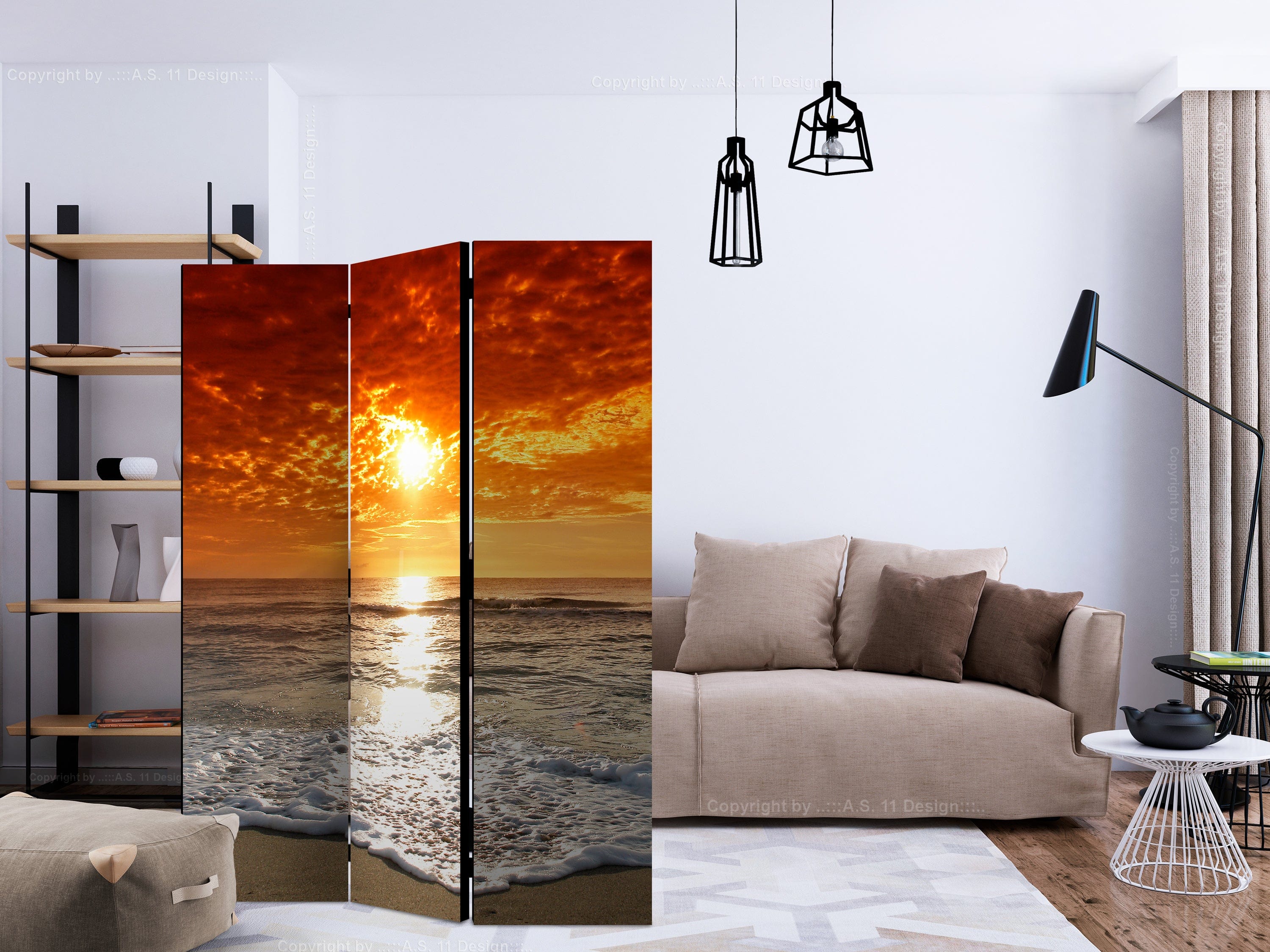 Aizslietnis 3-daļīgs - Brīnišķīgs saulriets (135x172cm) 135x172 cm Home Trends