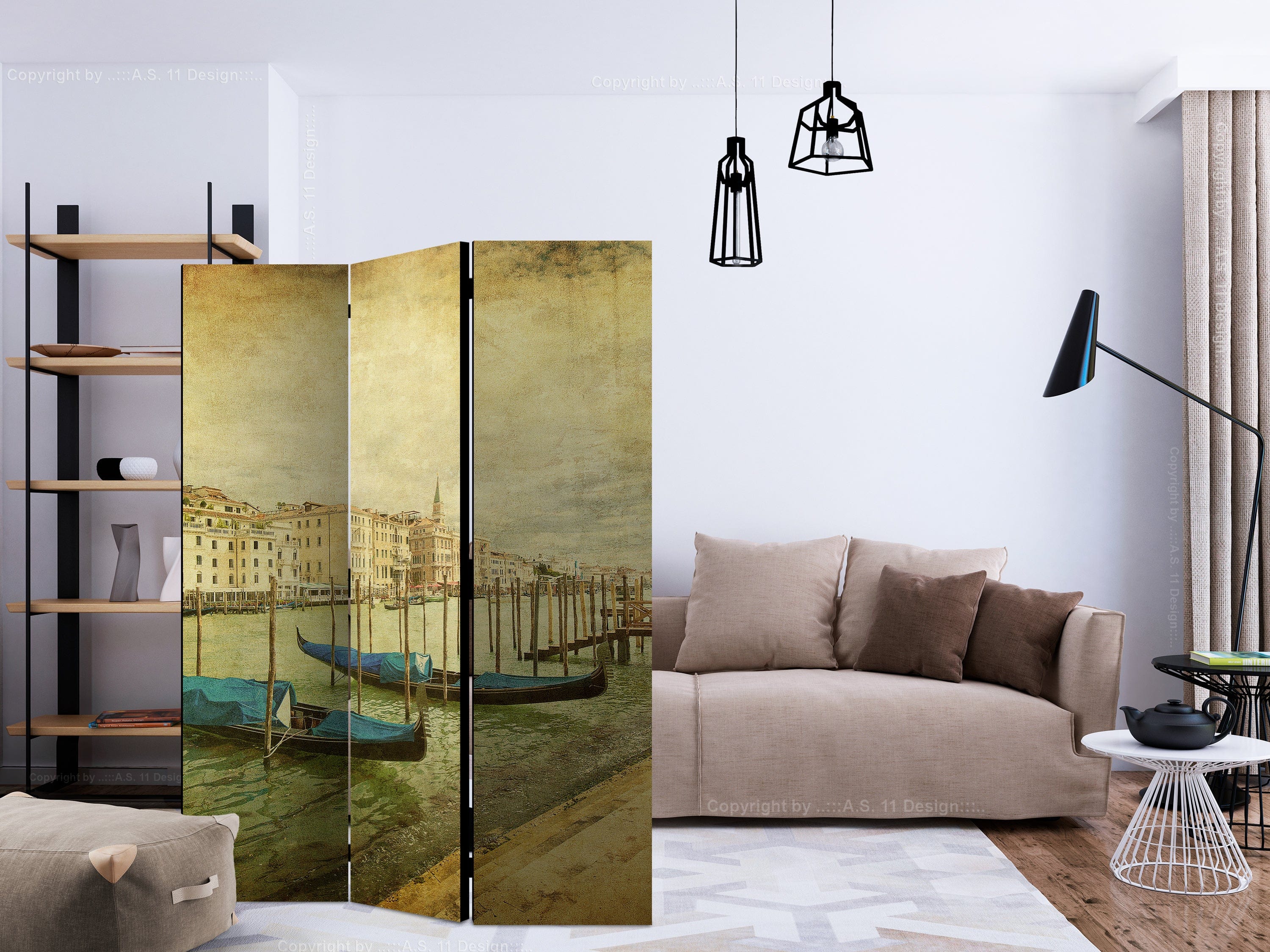 Aizslietnis 3-daļīgs - Ceļošana laikā (135x172cm) 135x172 cm Home Trends