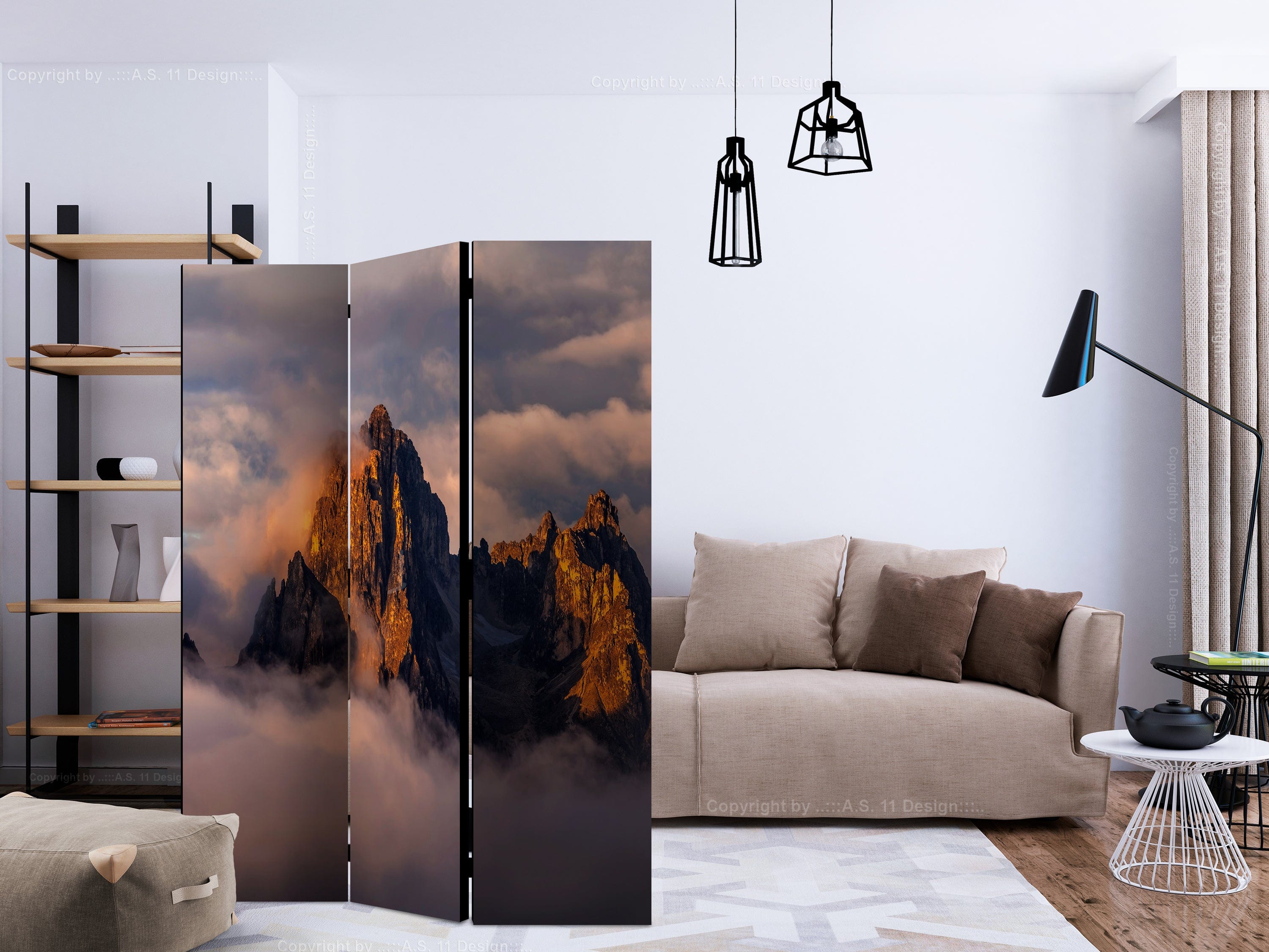 Aizslietnis 3-daļīgs - Debesu arkāna (135x172cm) 135x172 cm Home Trends