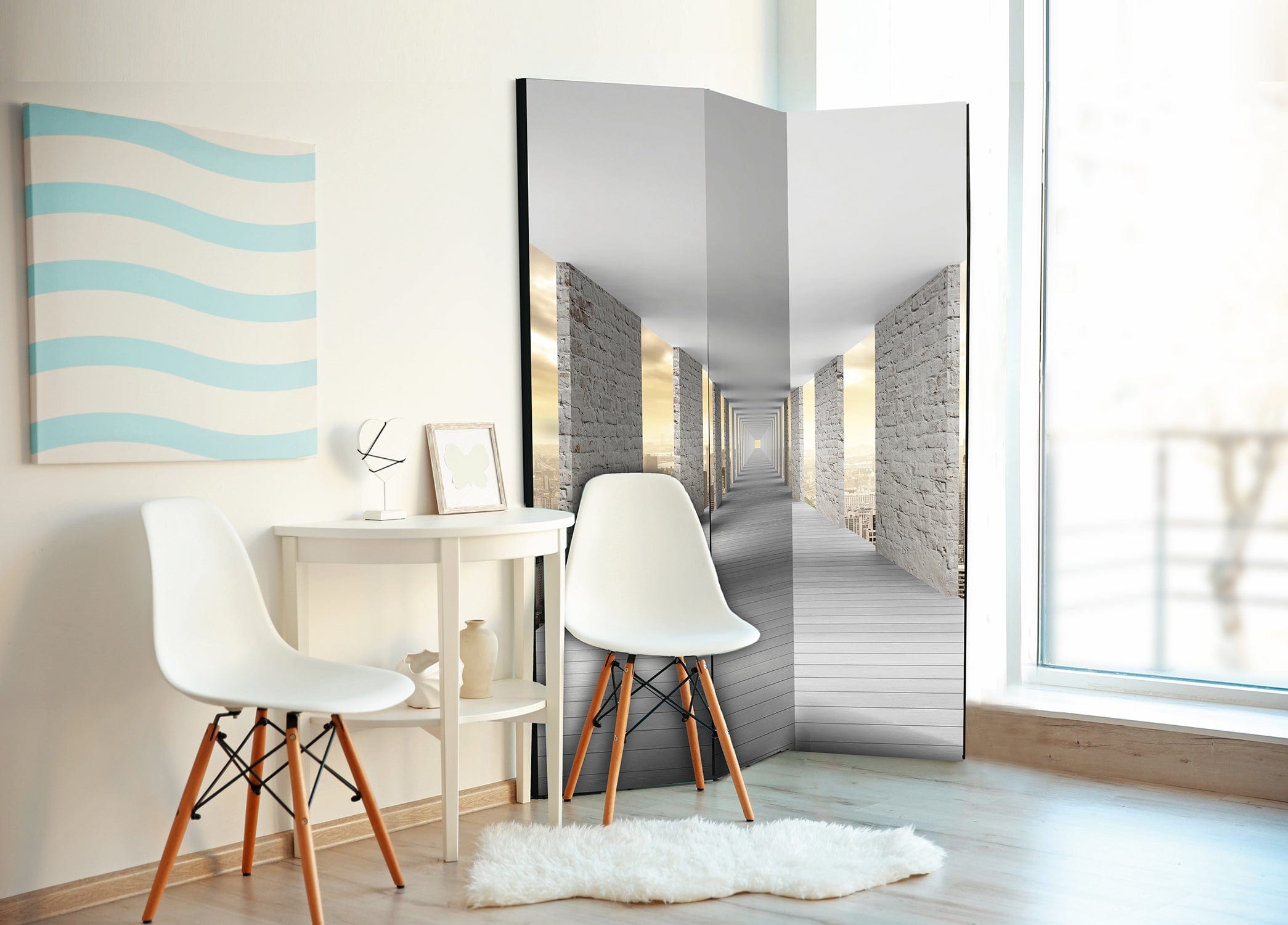 Aizslietnis 3-daļīgs - Debesu koridors (135x172cm) 135x172 cm Home Trends