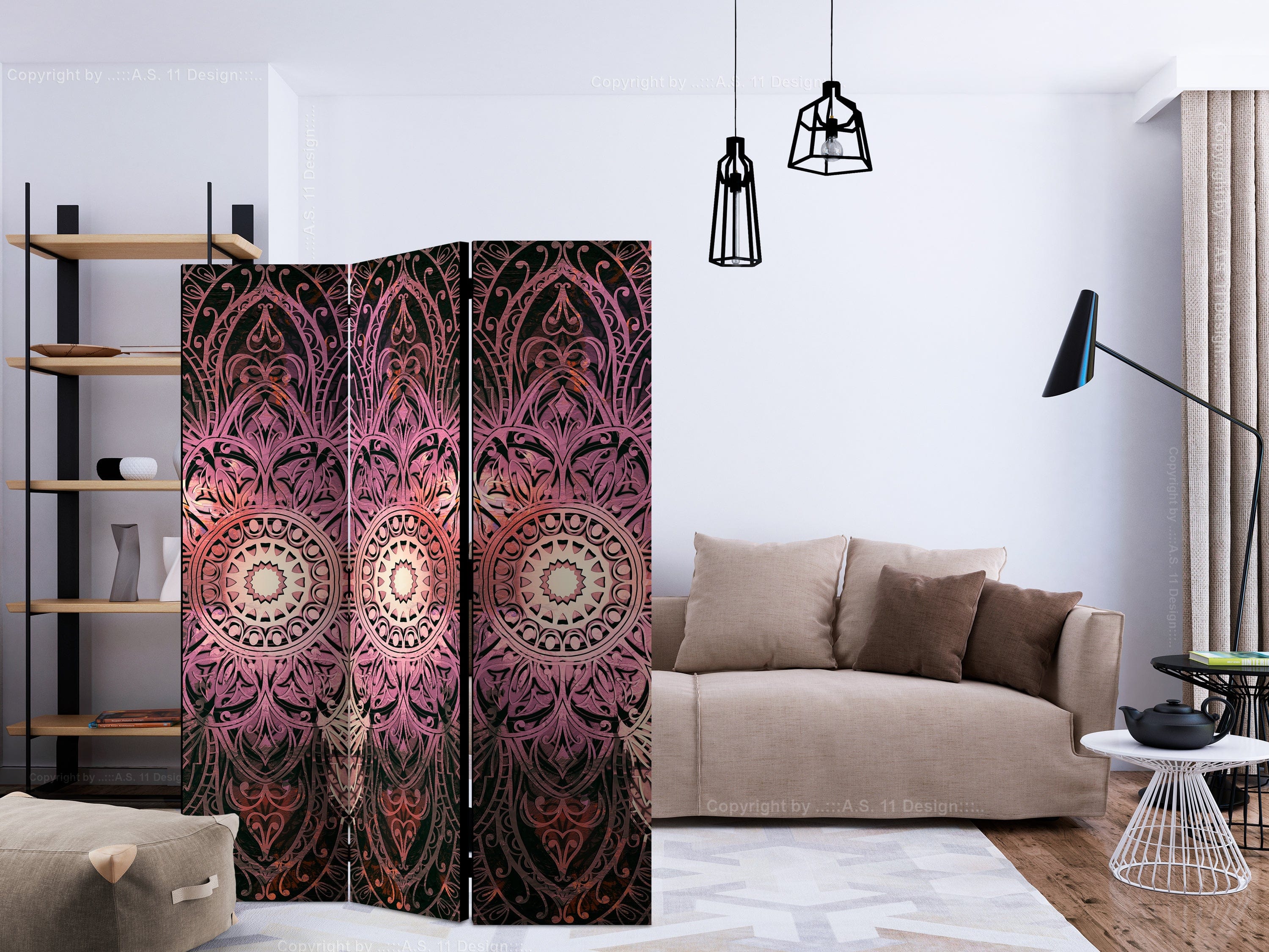 Aizslietnis 3-daļīgs - Detaļu harmonija (135x172cm) 135x172 cm Home Trends