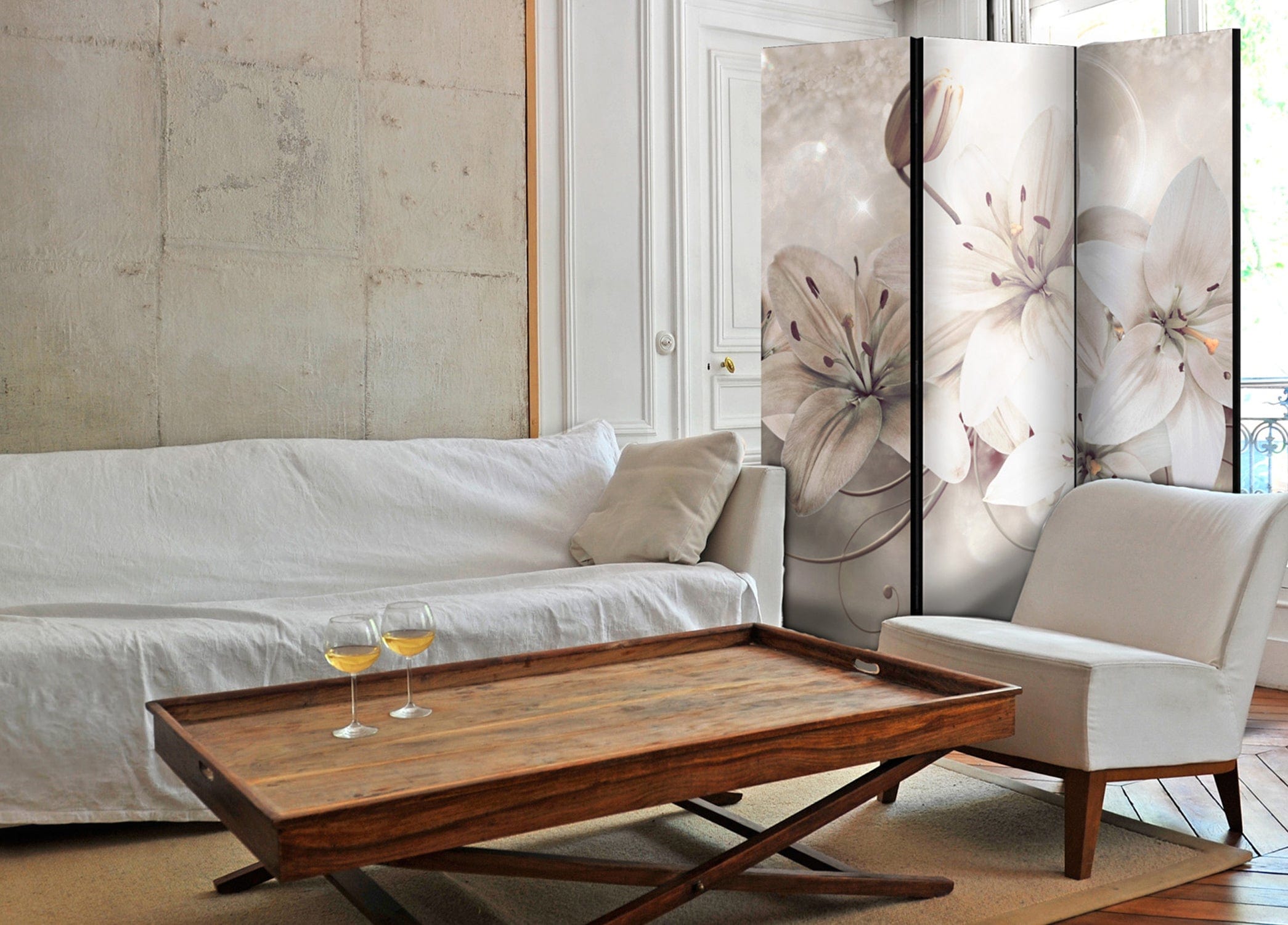 Aizslietnis 3-daļīgs - Dimanta lilijas (135x172cm) 135x172 cm Home Trends