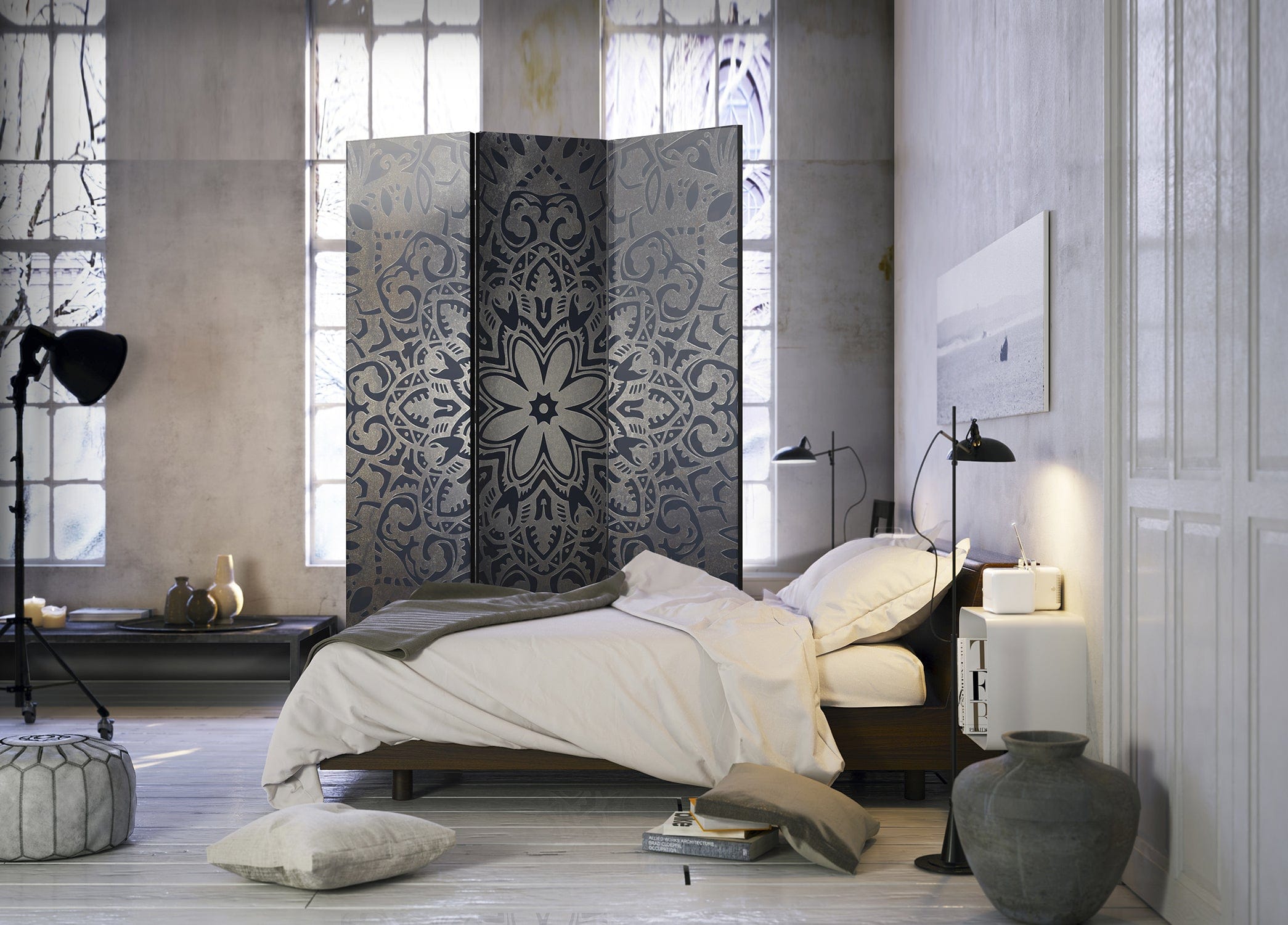 Aizslietnis 3-daļīgs - Dzelzs ziedi (135x172cm) 135x172 cm Home Trends