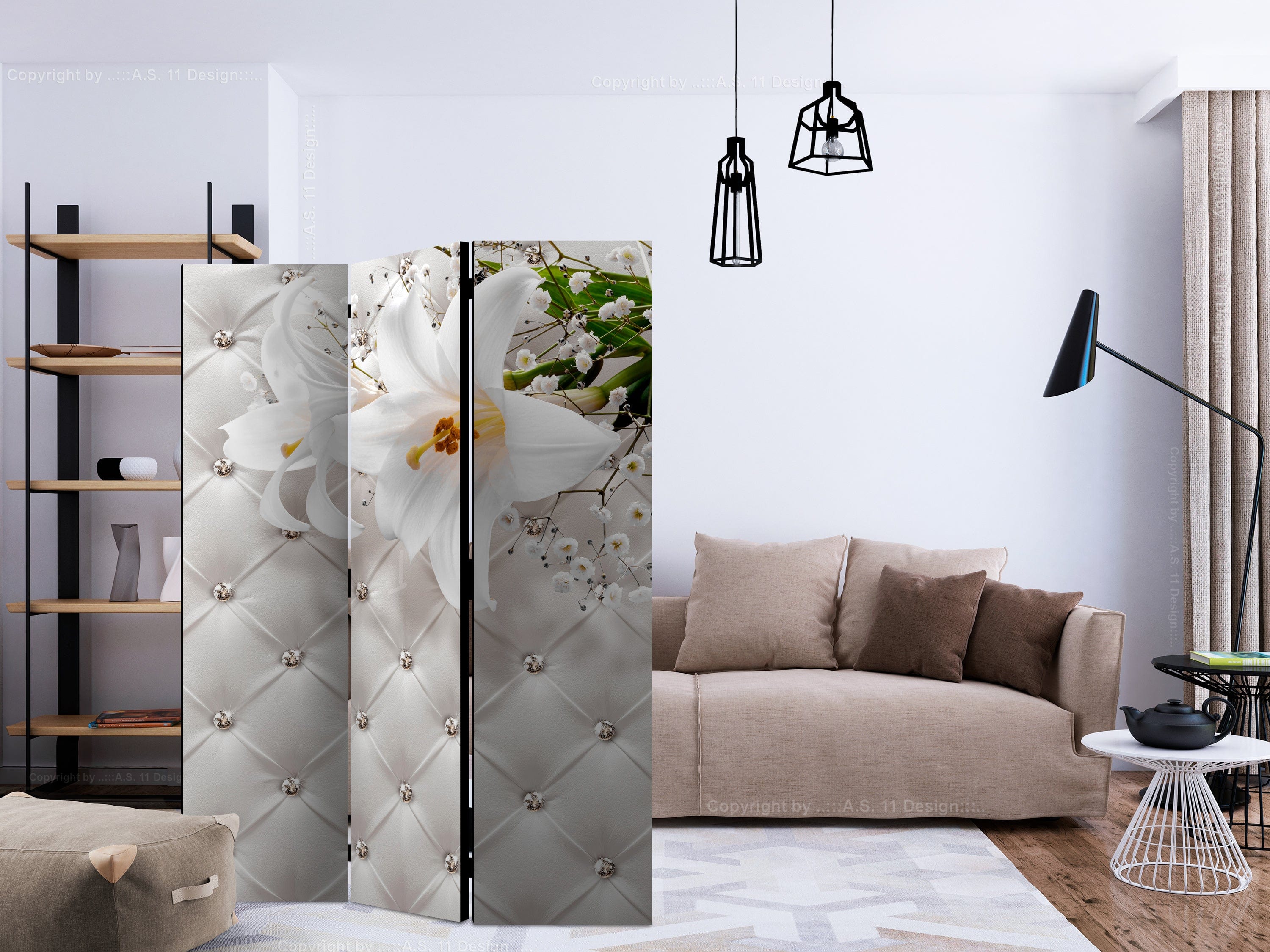 Aizslietnis 3-daļīgs - Elegances karaliste (135x172cm) 135x172 cm Home Trends