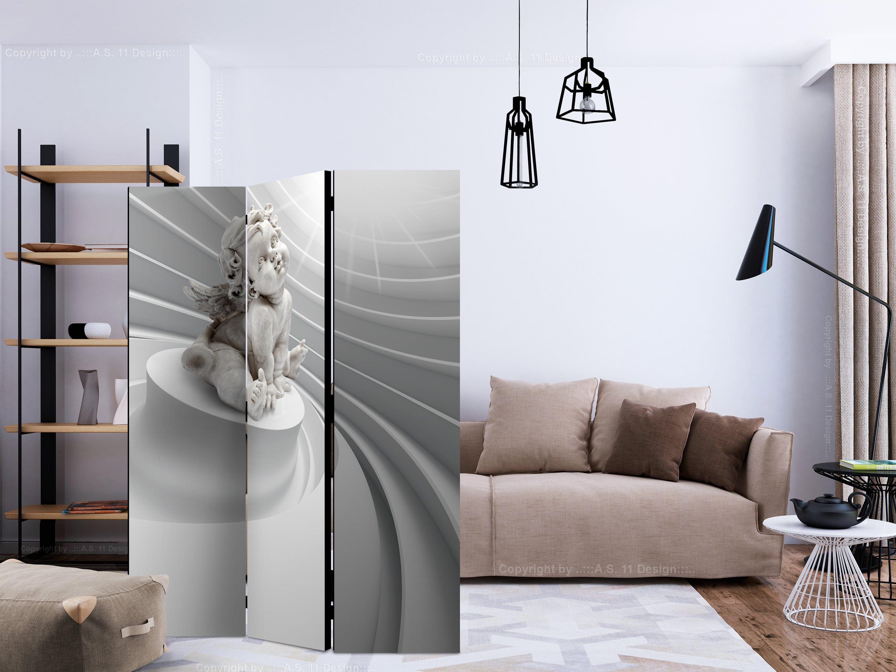 Aizslietnis 3-daļīgs - Eņģeļu mirdzums (135x172cm) 135x172 cm Home Trends