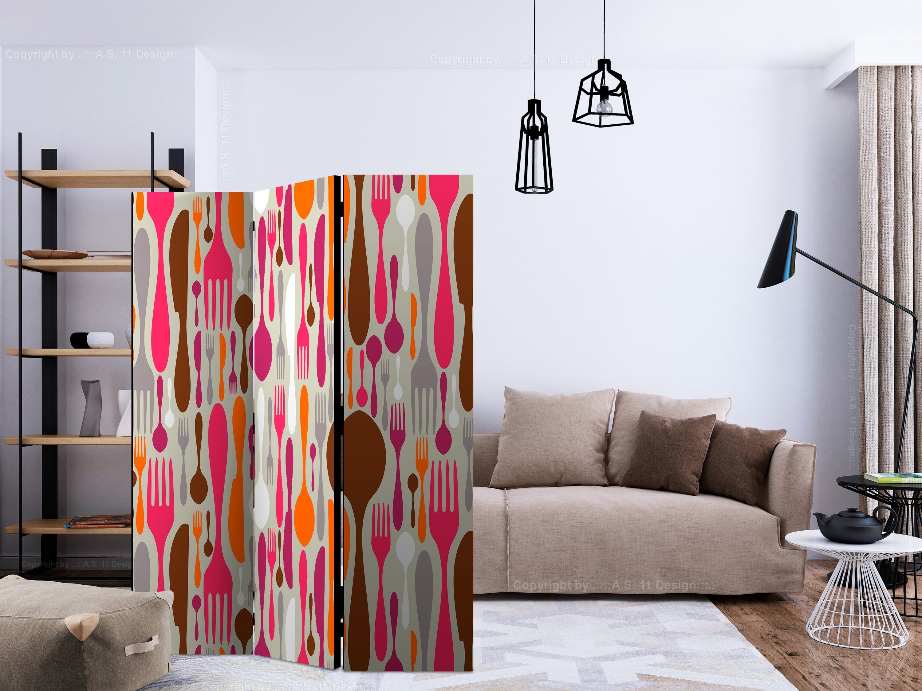 Aizslietnis 3-daļīgs - Galda piederumi - rozā un violetā krāsā (135x172cm) 135x172 cm Home Trends