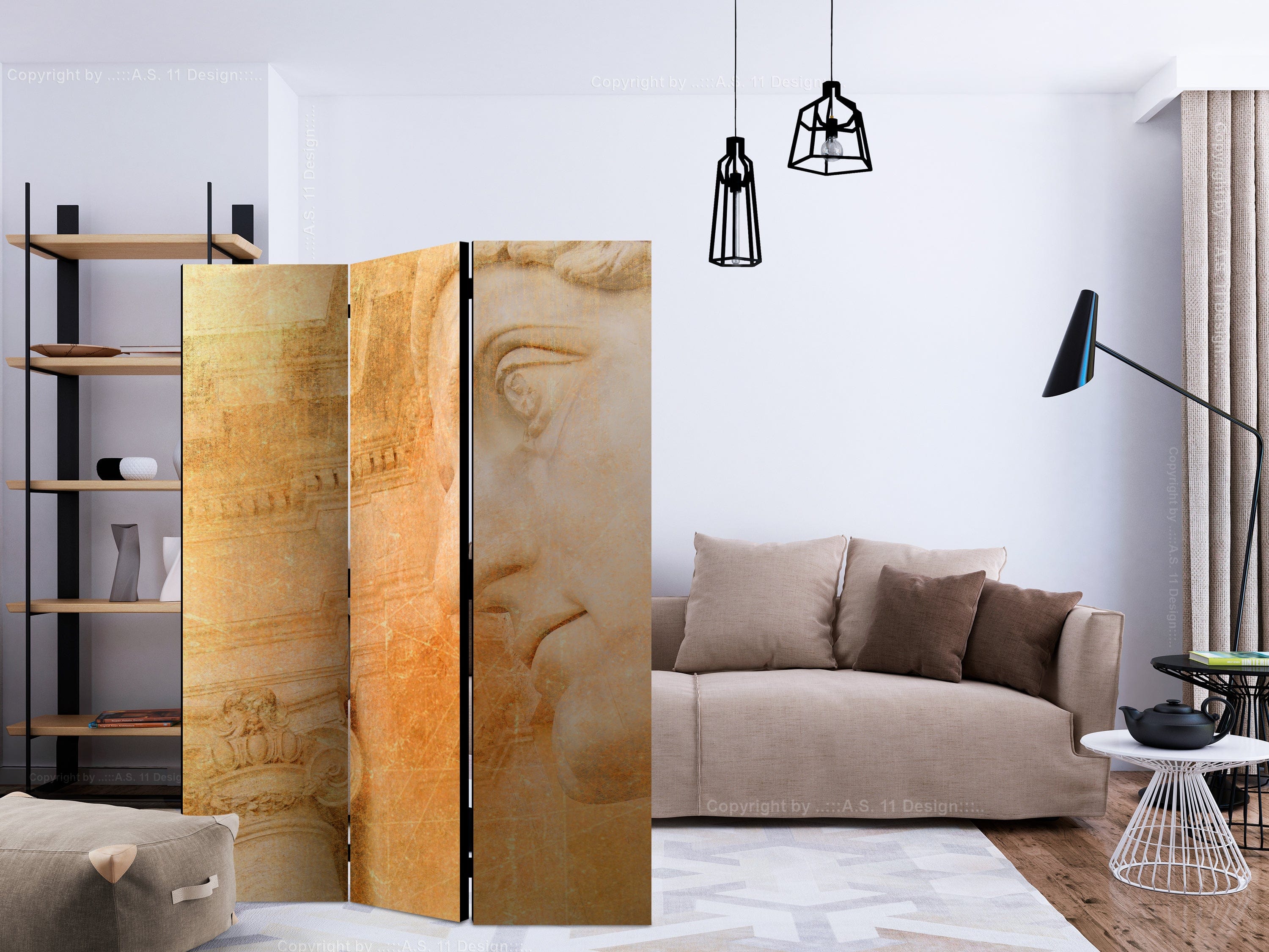 Aizslietnis 3-daļīgs - Grieķu dievs (135x172cm) 135x172 cm Home Trends