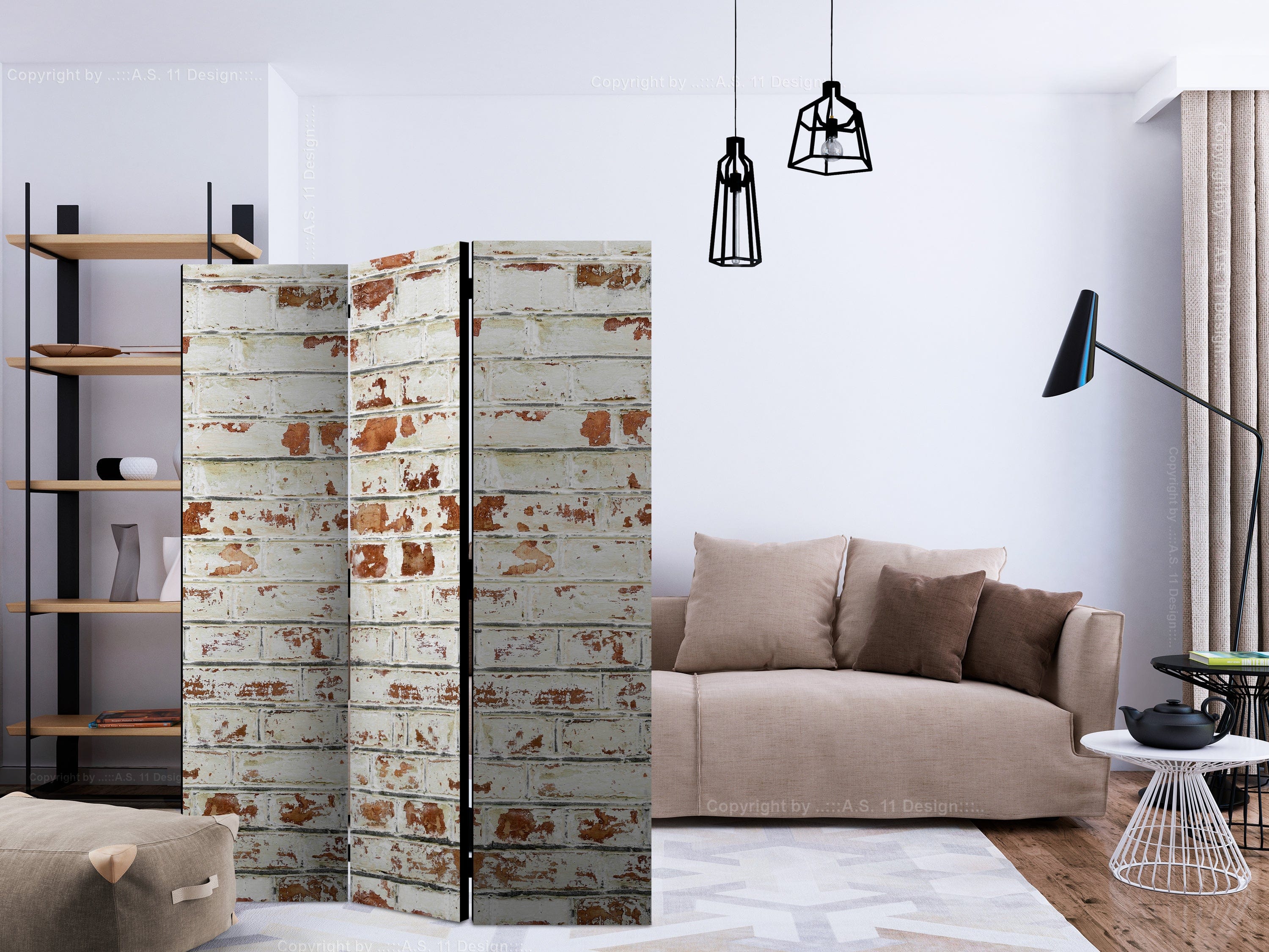 Aizslietnis 3-daļīgs - Ķieģeļu stāsts (135x172cm) 135x172 cm Home Trends