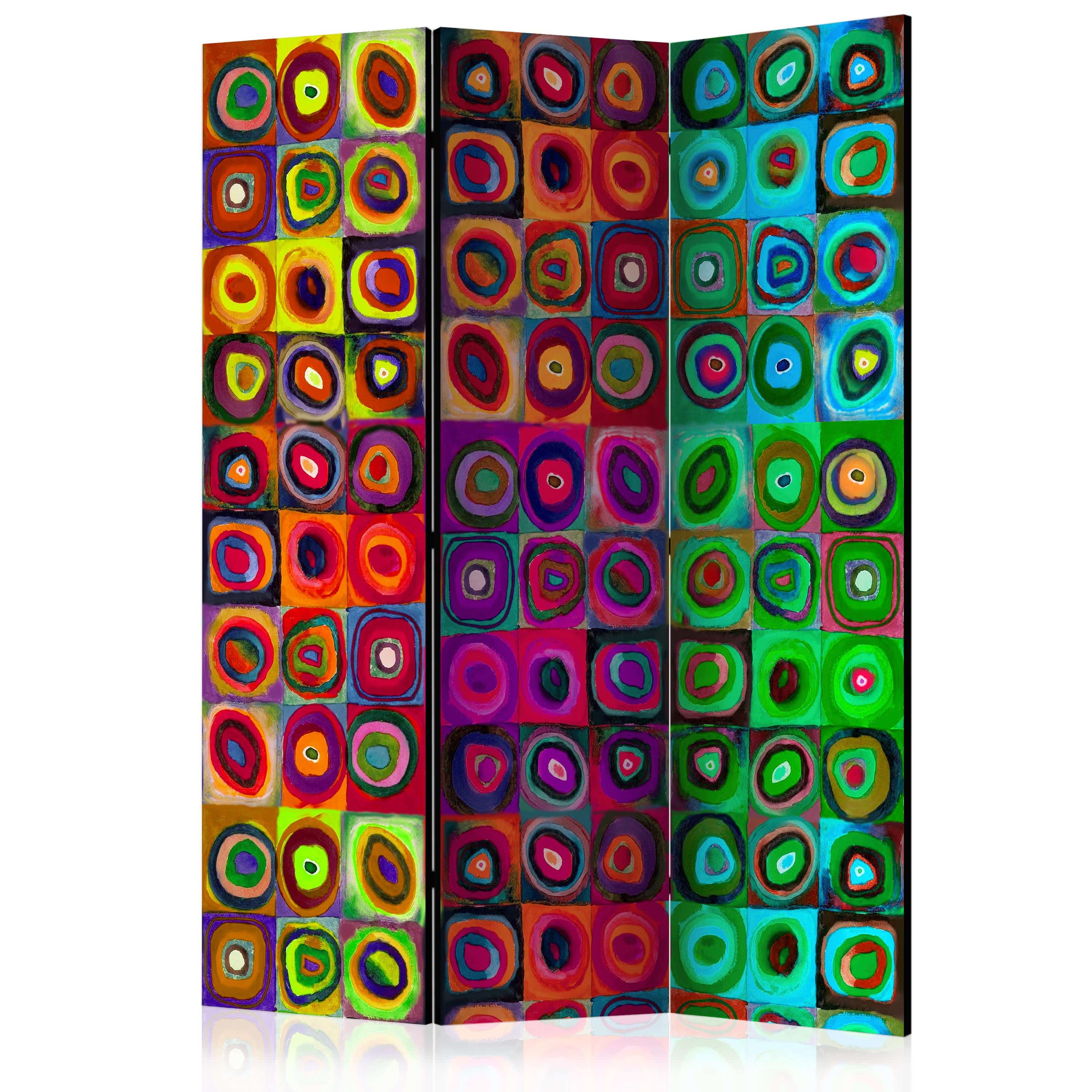 Aizslietnis 3-daļīgs - Krāsaina abstraktā māksla (135x172cm) Home Trends