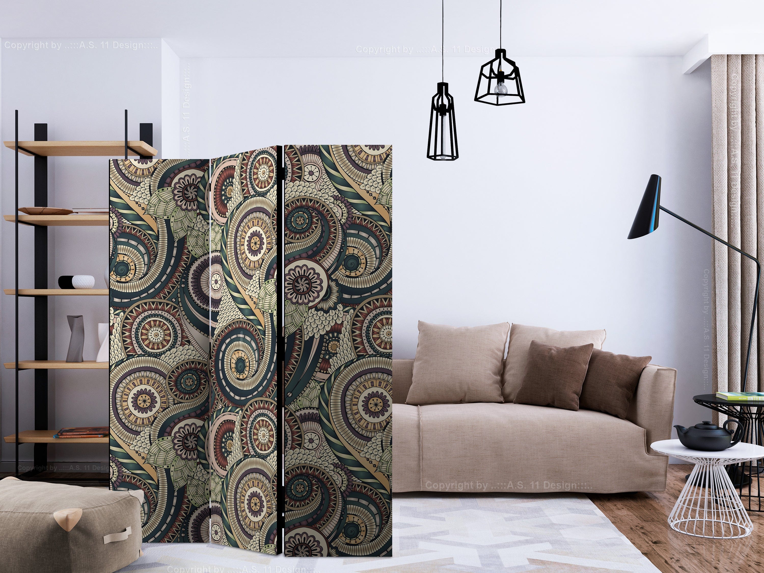 Aizslietnis 3-daļīgs - Krāšņs rotājums (135x172cm) 135x172 cm Home Trends