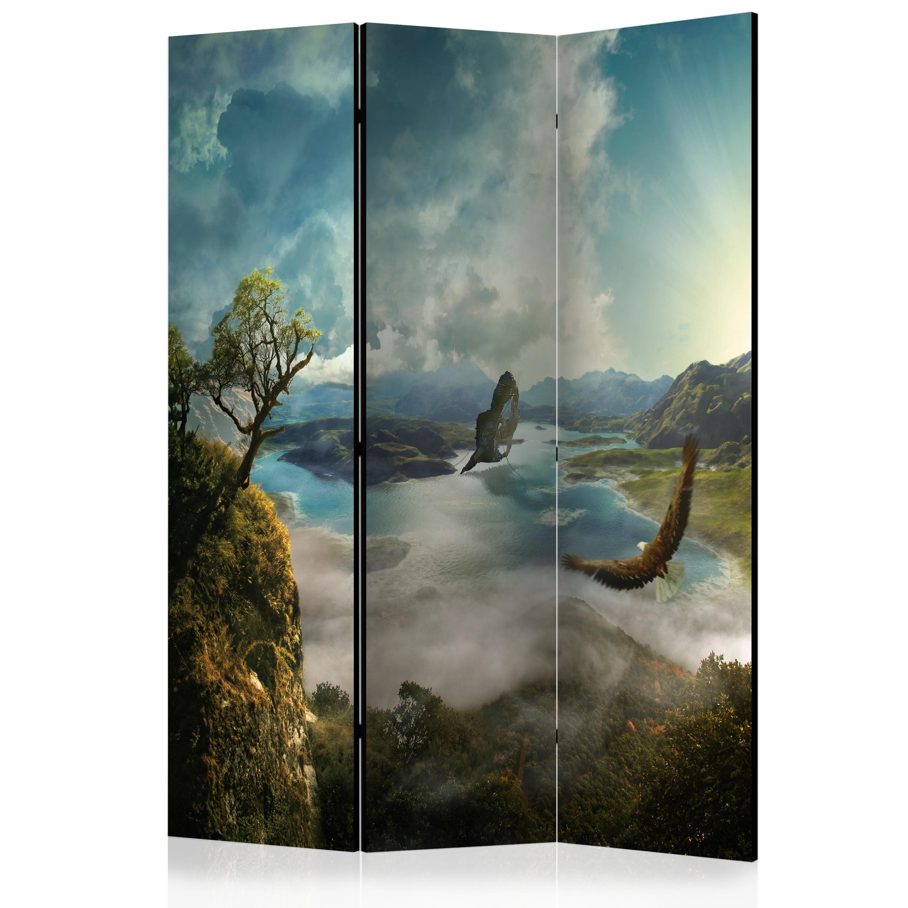 Aizslietnis 3-daļīgs - Lidojums virs ezera (135x172cm) 135x172 cm Home Trends