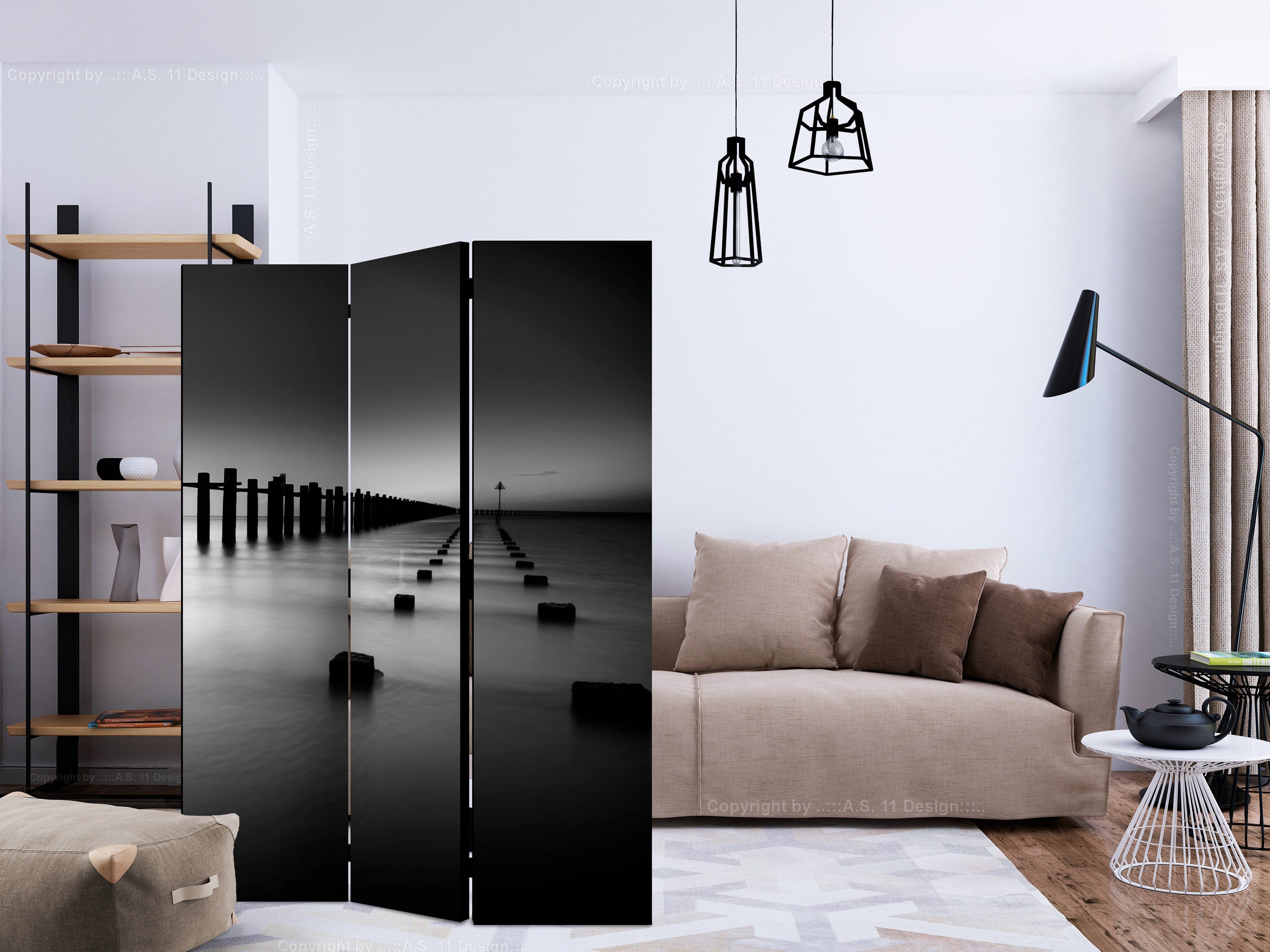 Aizslietnis 3-daļīgs - Līdz horizontam (135x172cm) 135x172 cm Home Trends