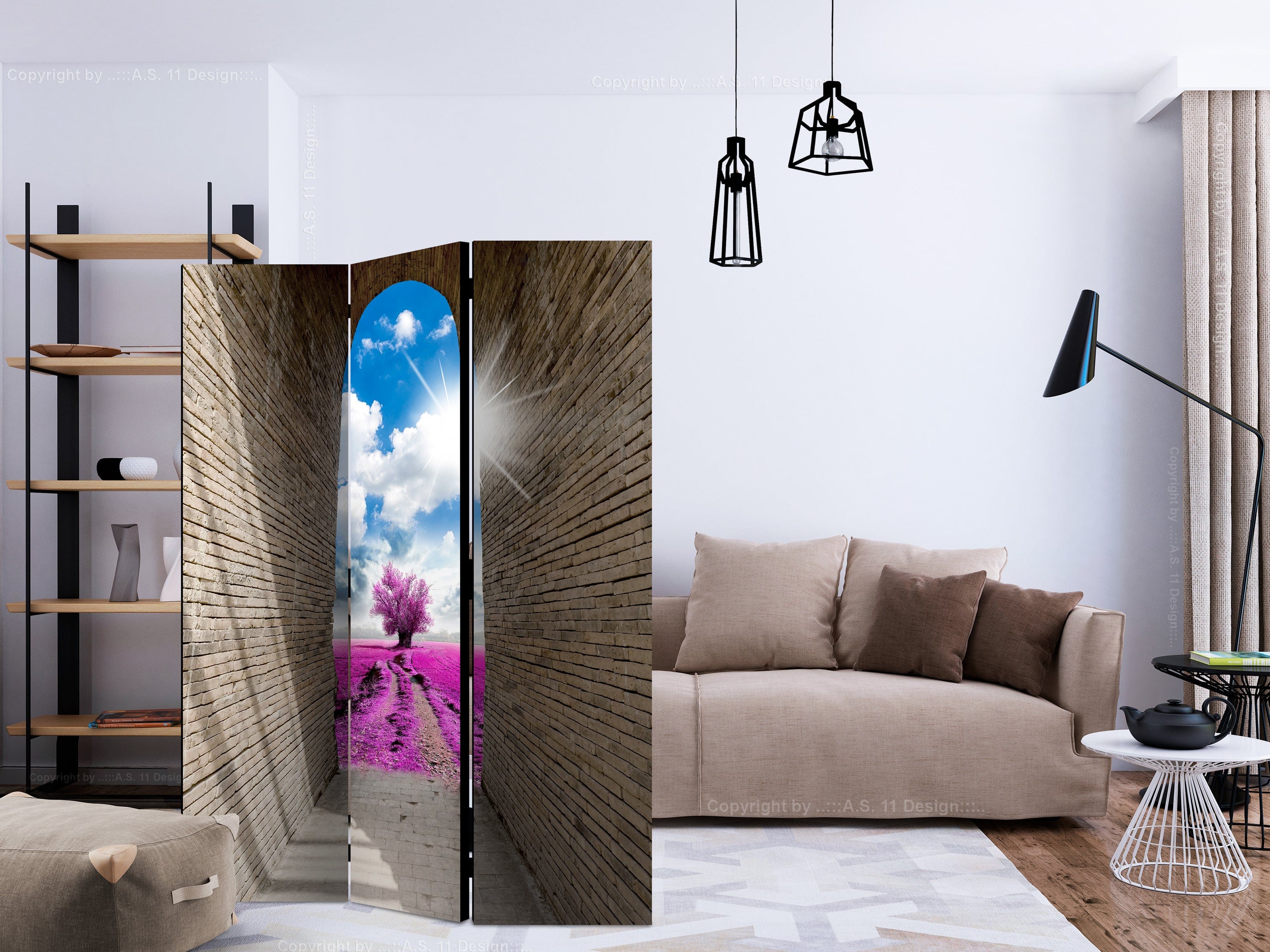 Aizslietnis 3-daļīgs - Maģiskais gaitenis (135x172cm) 135x172 cm Home Trends