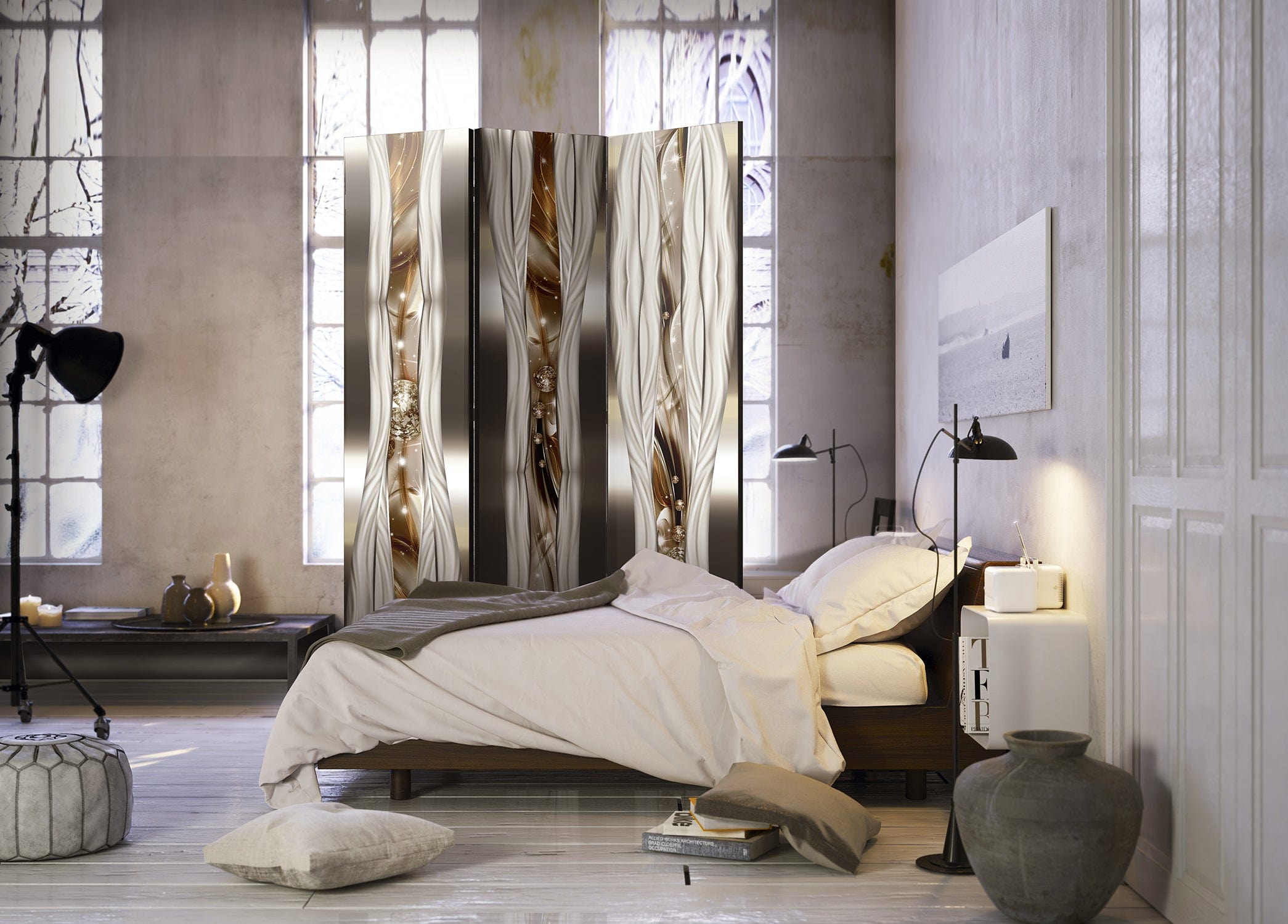 Aizslietnis 3-daļīgs - Mākslinieciskā izpausme (135x172cm) 135x172 cm Home Trends