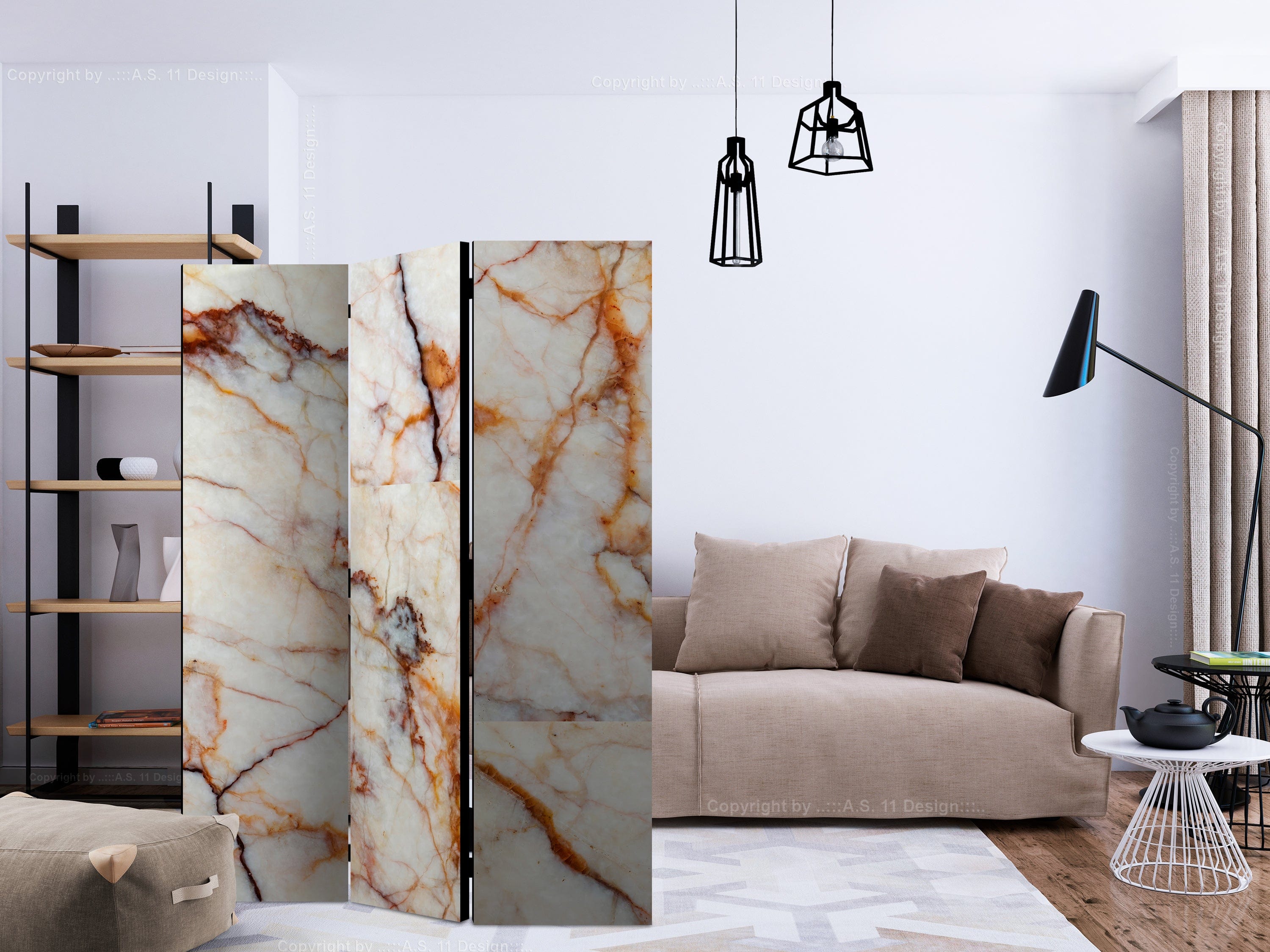 Aizslietnis 3-daļīgs - Marmora plāksne (135x172cm) 135x172 cm Home Trends