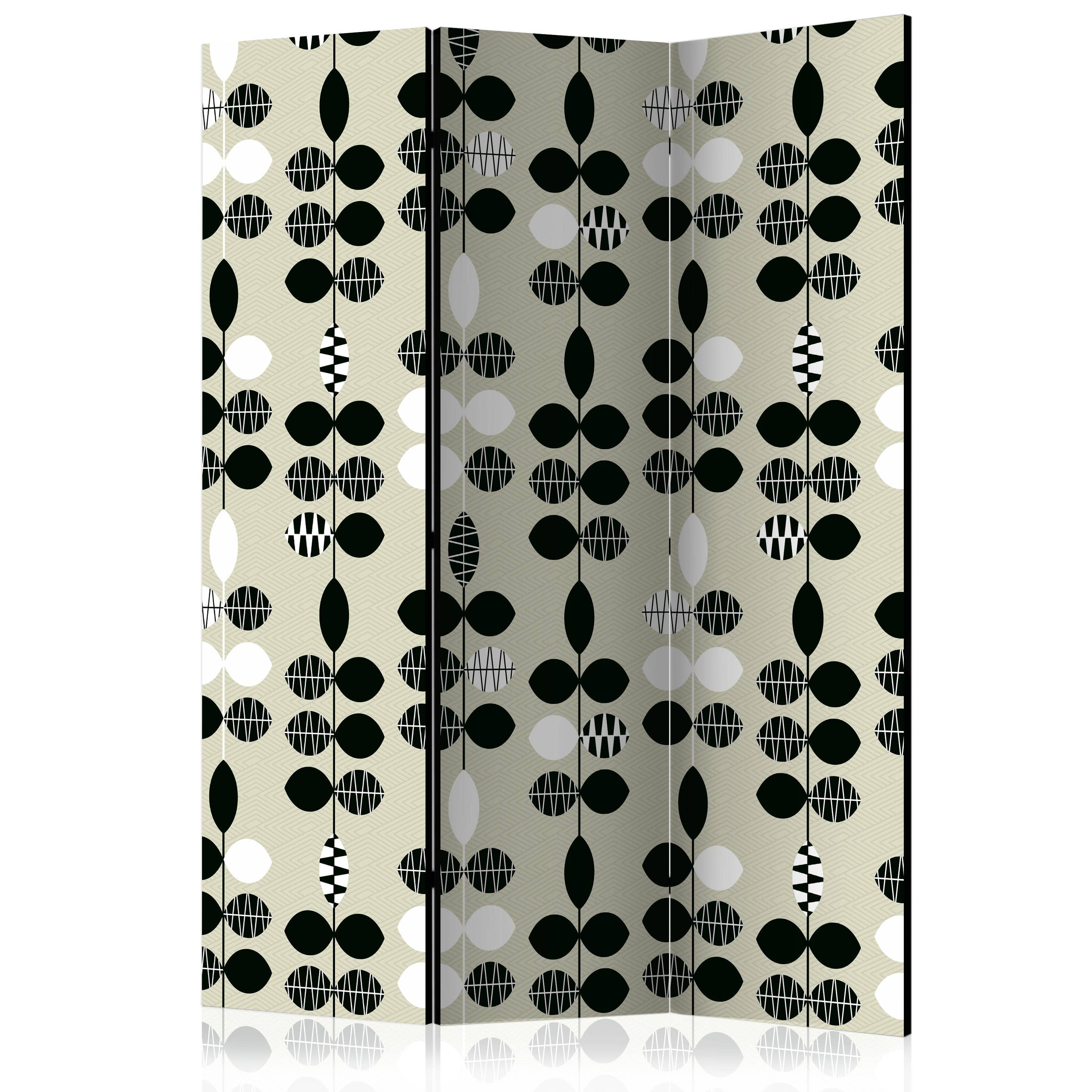 Aizslietnis 3-daļīgs - Melnbaltie punkti (135x172cm) 135x172 cm Home Trends
