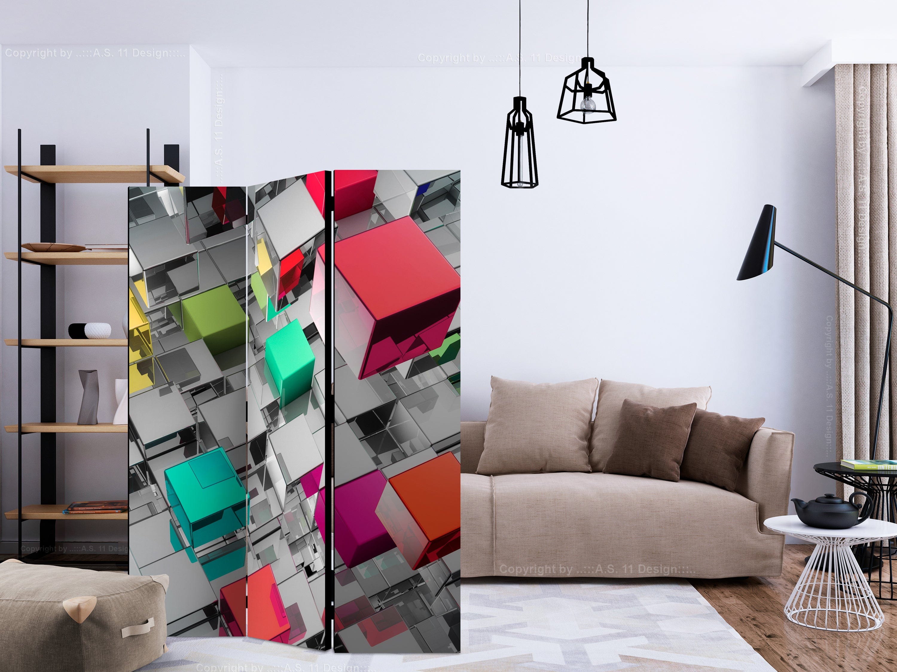 Aizslietnis 3-daļīgs - Metāla krāsas (135x172cm) 135x172 cm Home Trends