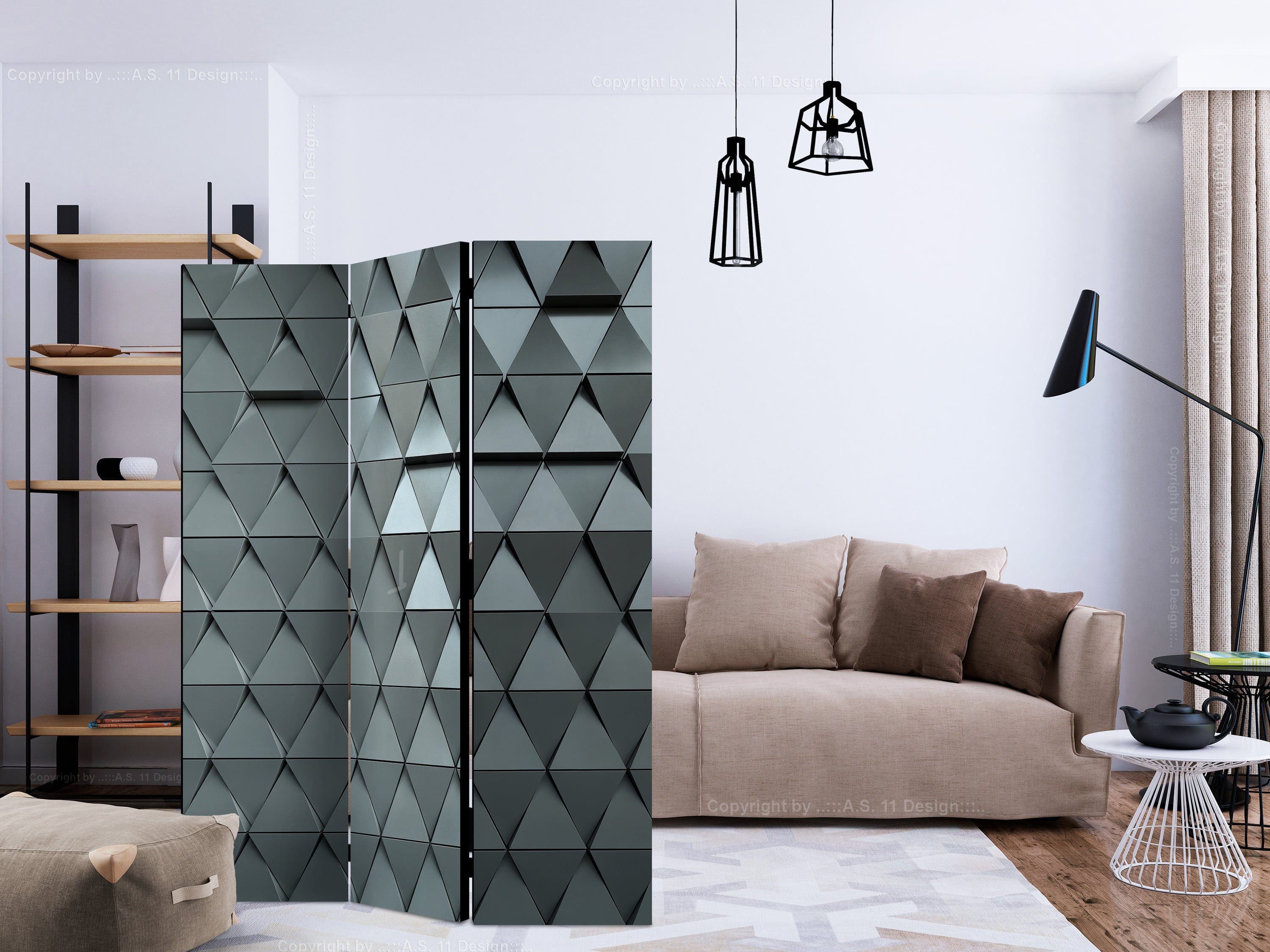Aizslietnis 3-daļīgs - Metāla vārti (135x172cm) 135x172 cm Home Trends