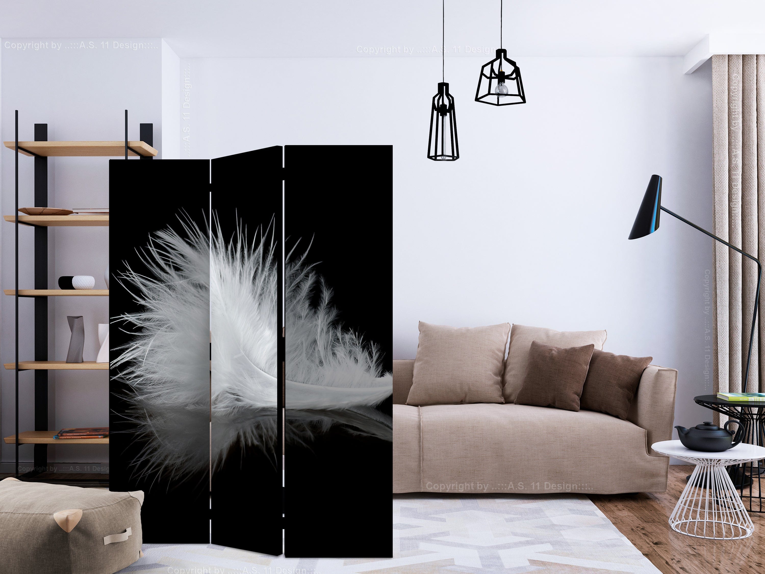 Aizslietnis 3-daļīgs - Momenta īslaicīgums (135x172cm) 135x172 cm Home Trends