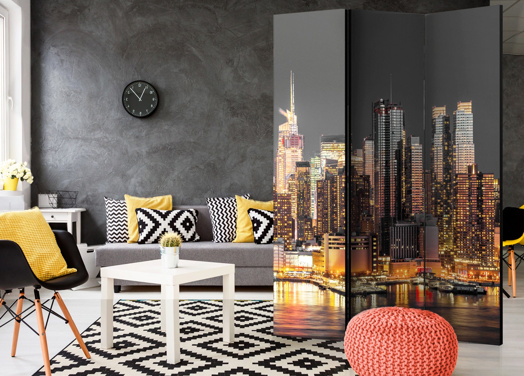 Aizslietnis 3-daļīgs - Ņujorka krēslas laikā (135x172cm) 135x172 cm Home Trends
