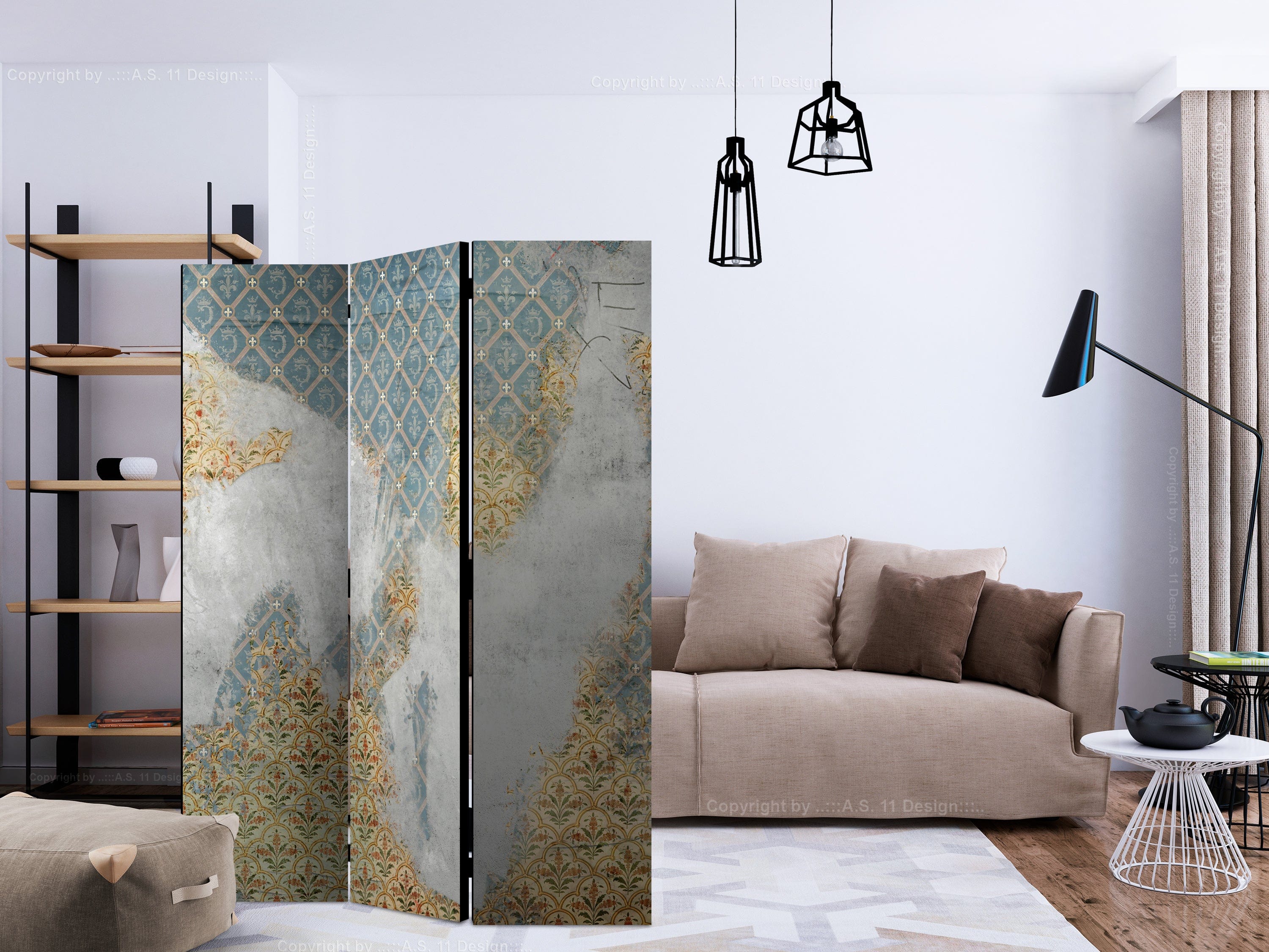 Aizslietnis 3-daļīgs - Pagātnes paliekas (135x172cm) 135x172 cm Home Trends