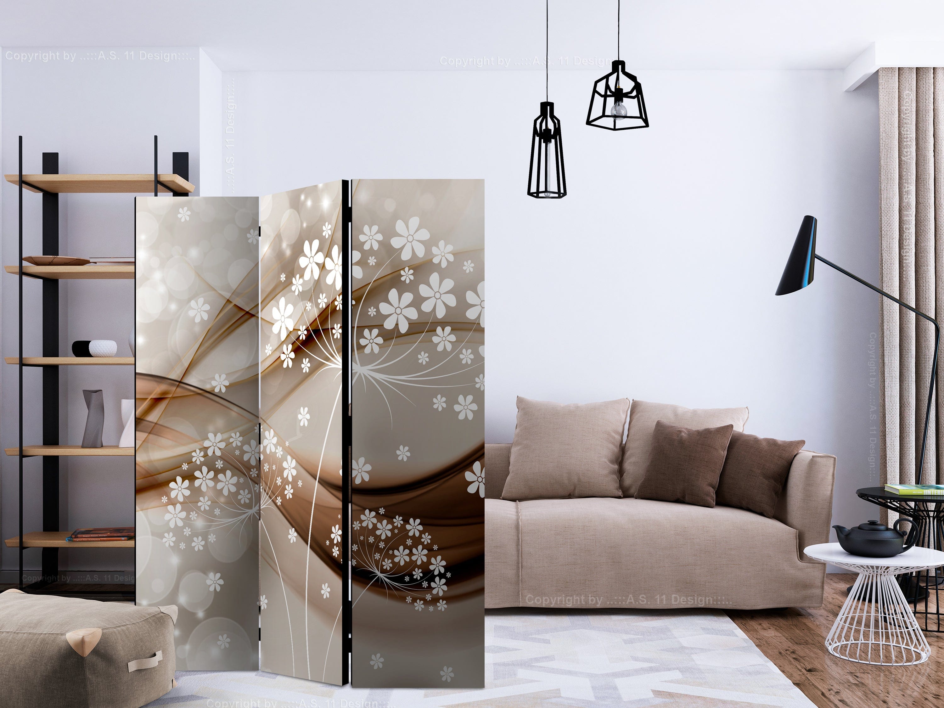 Aizslietnis 3-daļīgs - Pavasara stāsti 2. versija (135x172cm) 135x172 cm Home Trends