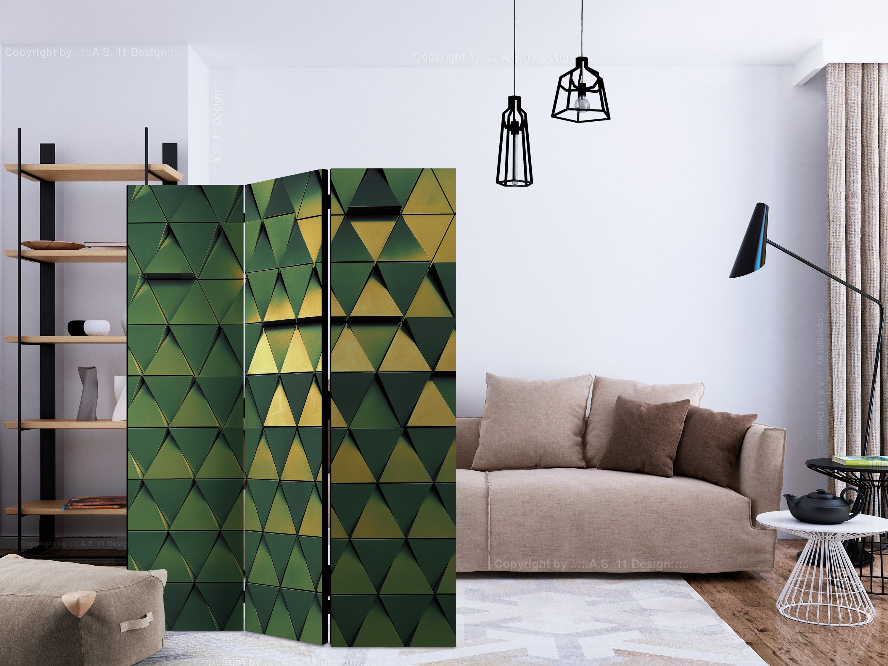Aizslietnis 3-daļīgs - Pūķa zvīņas (135x172cm) 135x172 cm Home Trends