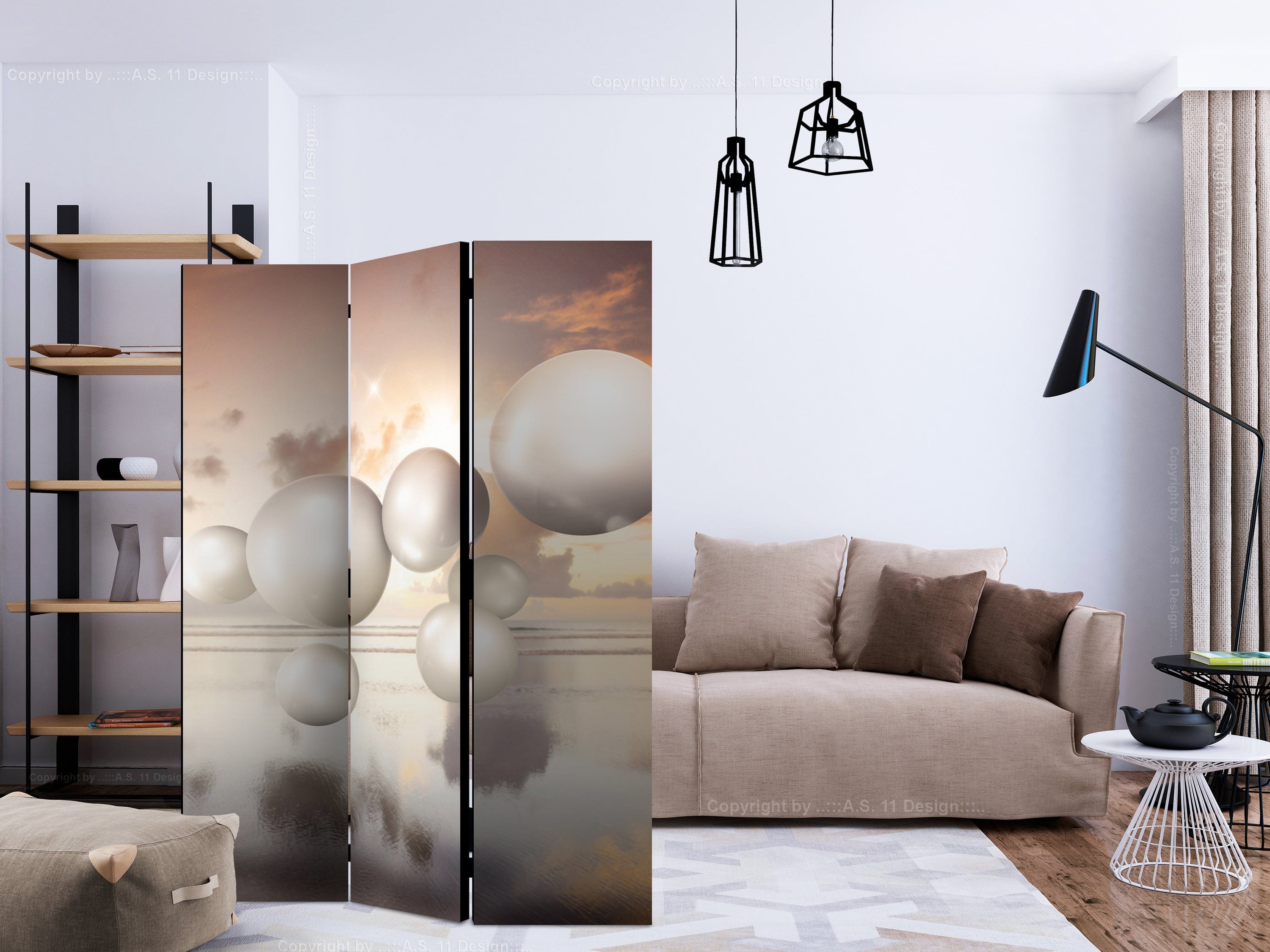 Aizslietnis 3-daļīgs - Rīta dārgakmeņi (135x172cm) 135x172 cm Home Trends