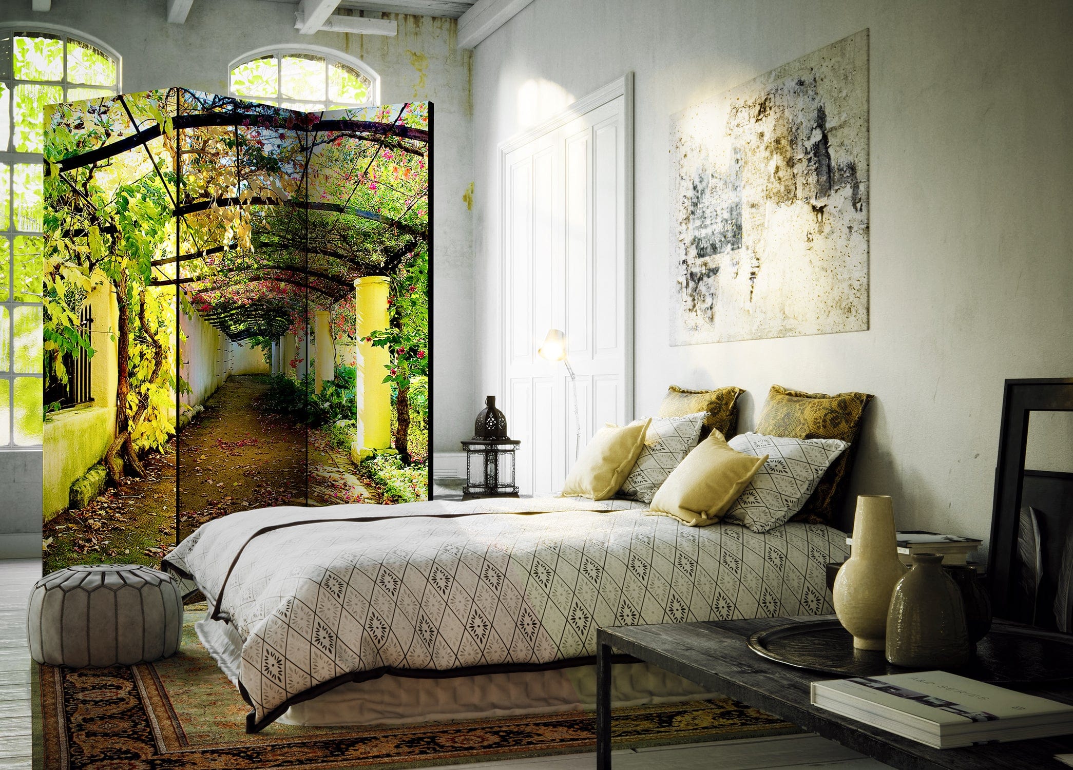 Aizslietnis 3-daļīgs - Romantisks dārzs (135x172cm) 135x172 cm Home Trends