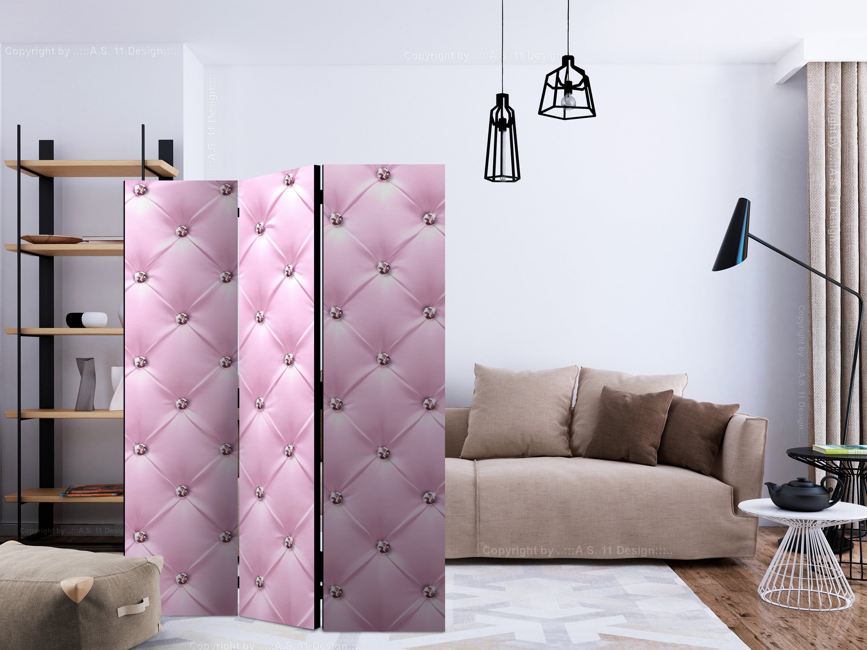 Aizslietnis 3-daļīgs - Rozā dāma (135x172cm) 135x172 cm Home Trends