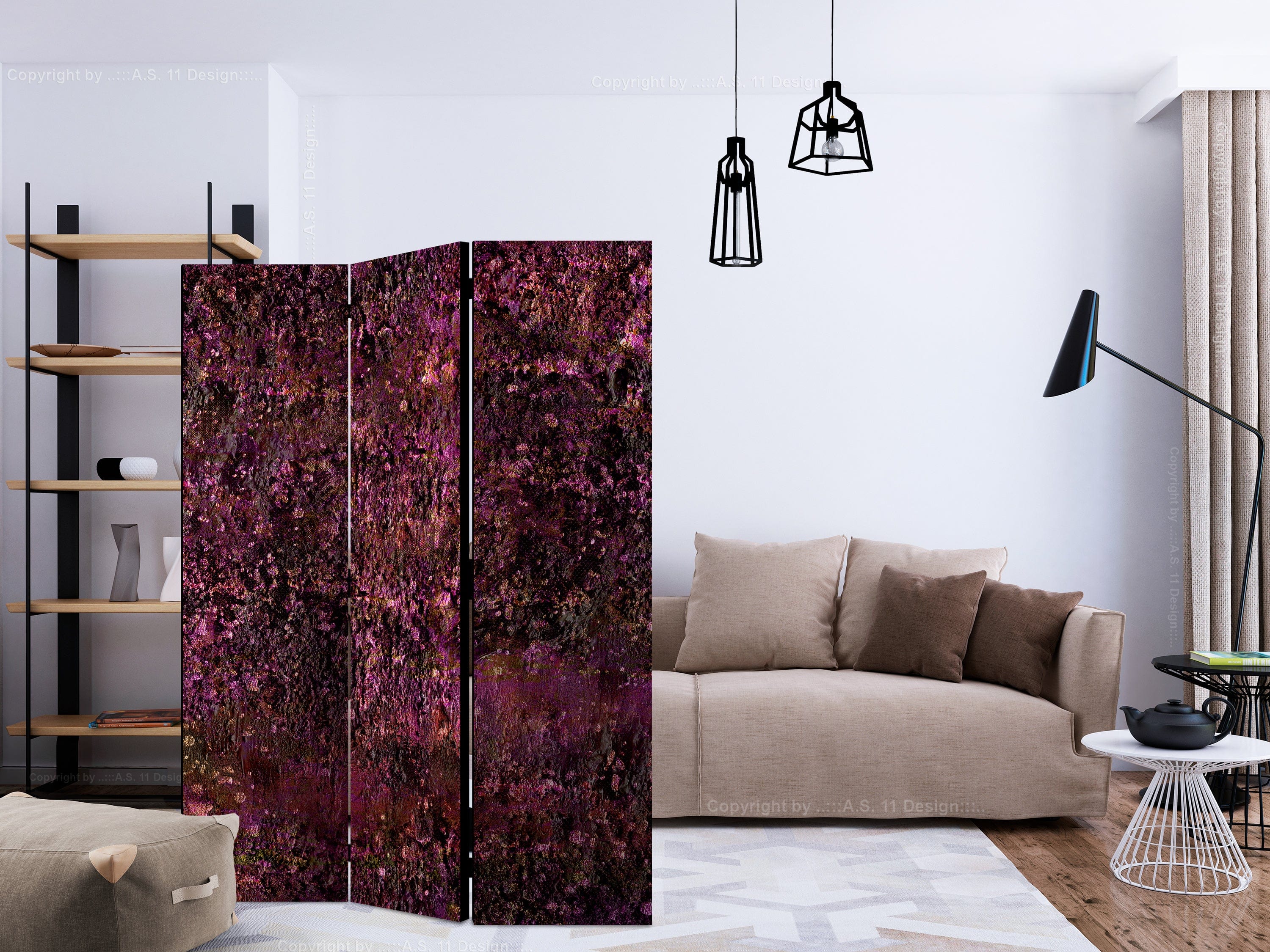 Aizslietnis 3-daļīgs - Rozā dārgumi (135x172cm) 135x172 cm Home Trends