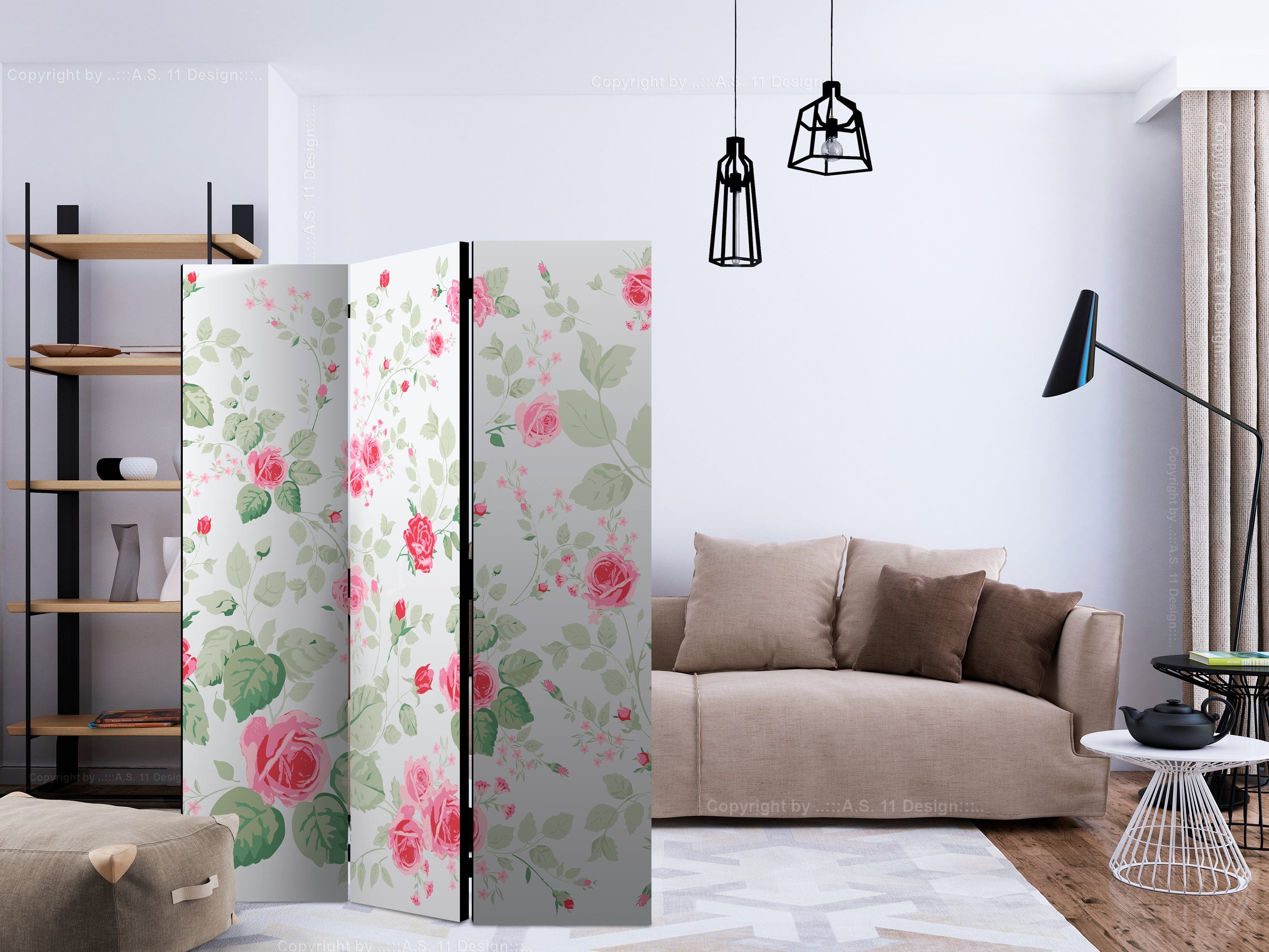 Aizslietnis 3-daļīgs - Rozā prieki (135x172cm) 135x172 cm Home Trends