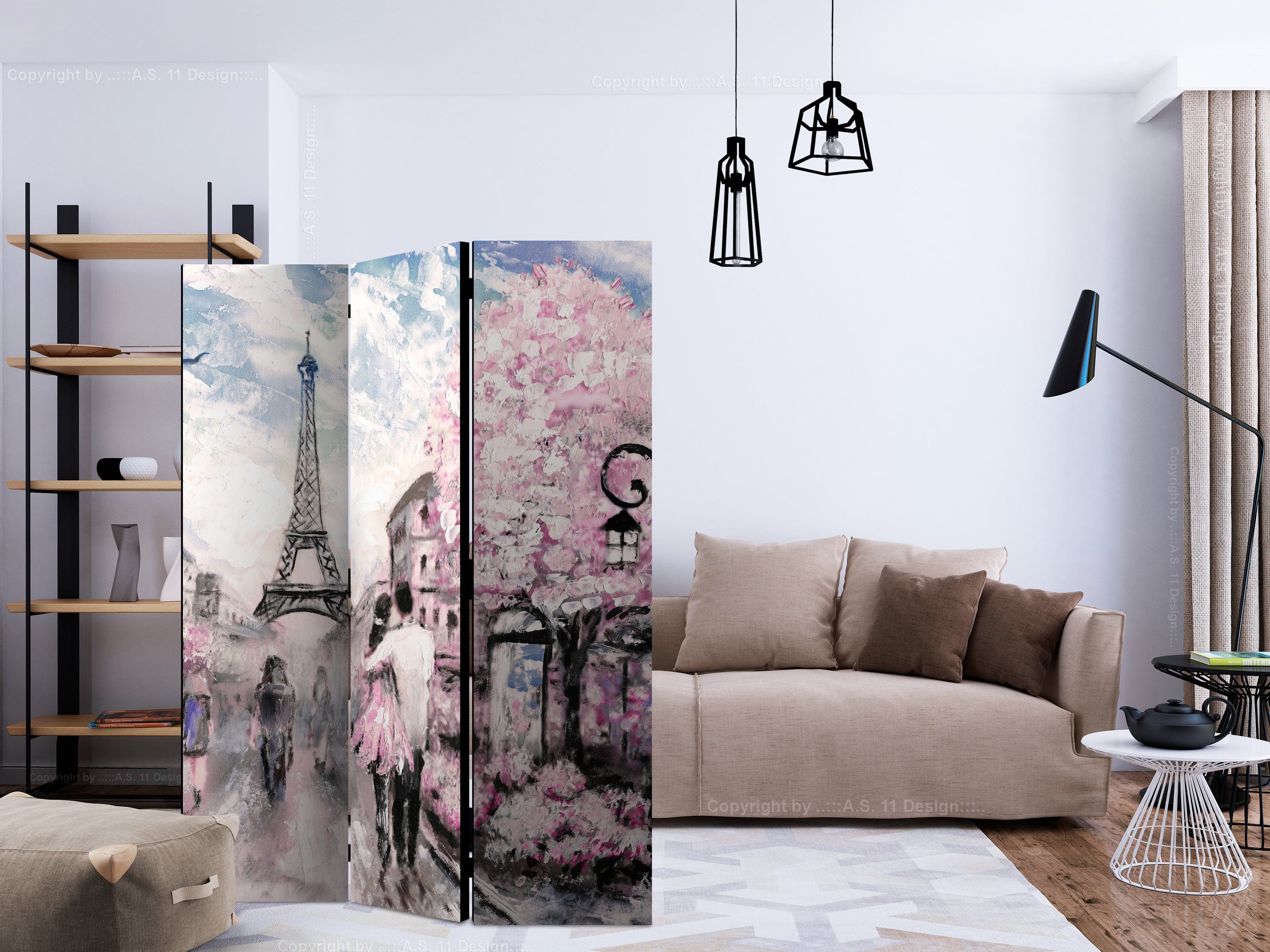 Aizslietnis 3-daļīgs - Rudens debesis (135x172cm) 135x172 cm Home Trends
