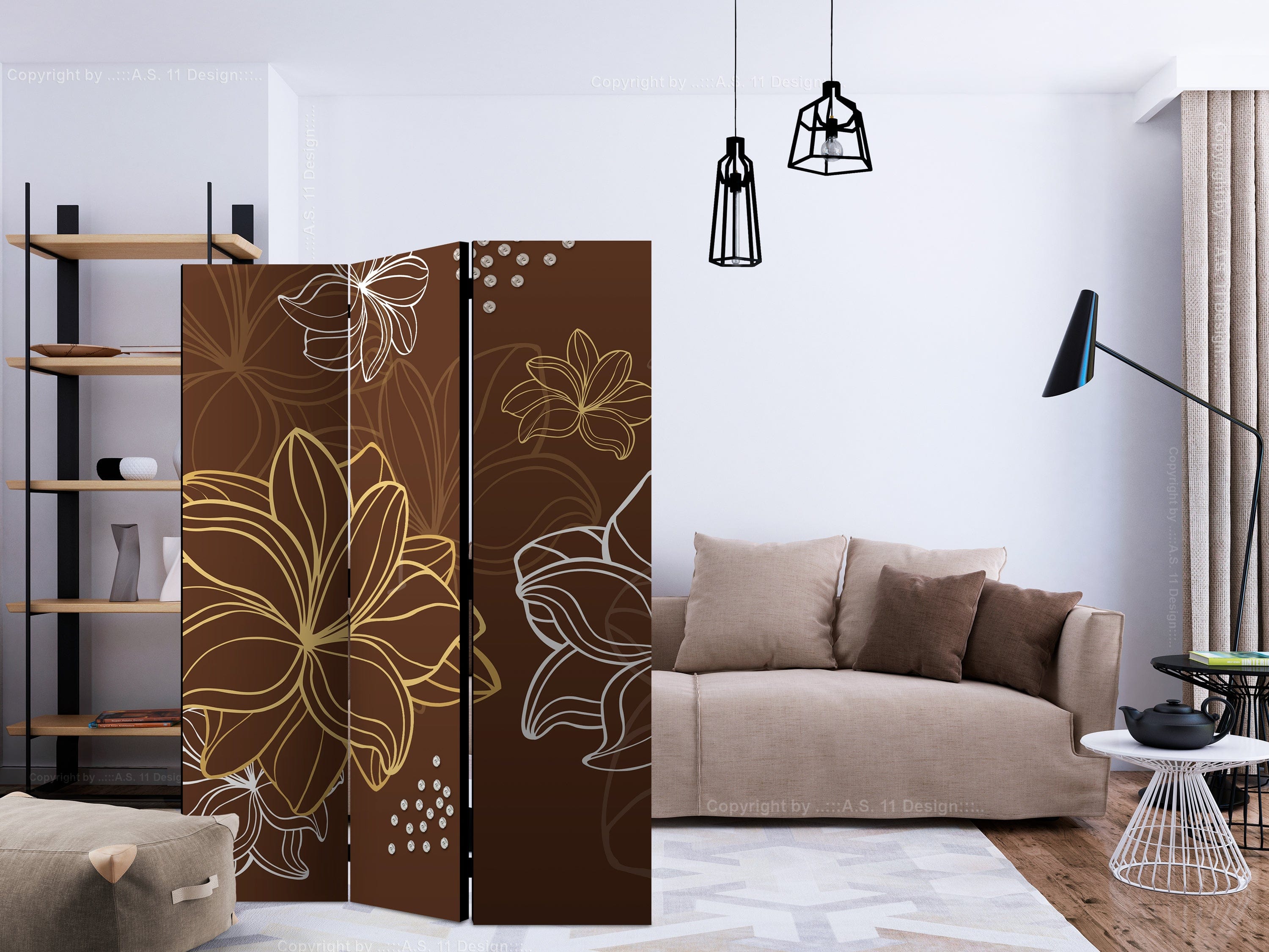 Aizslietnis 3-daļīgs - Rudens flora (135x172cm) 135x172 cm Home Trends
