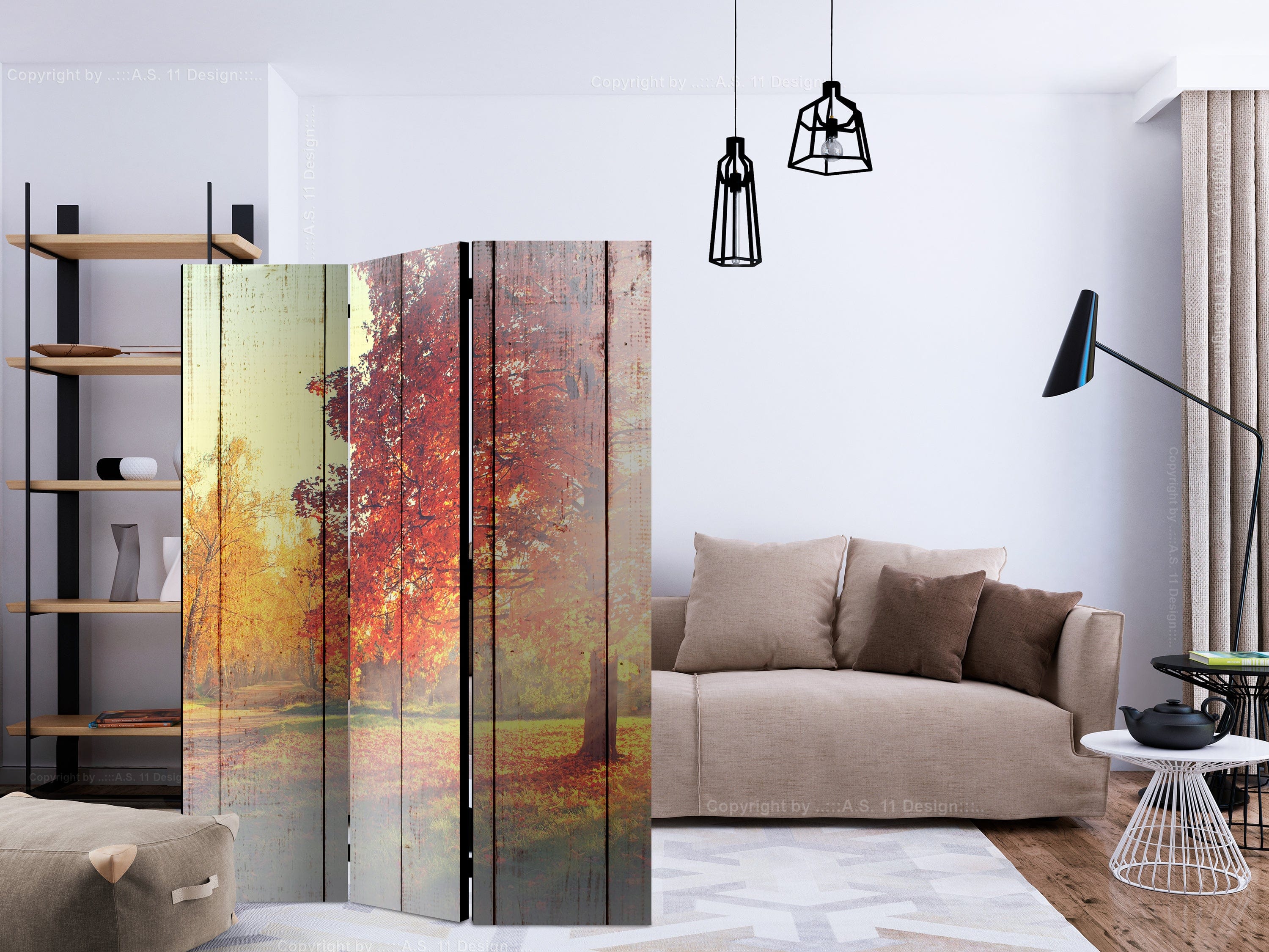 Aizslietnis 3-daļīgs - Rudens saule (135x172cm) 135x172 cm Home Trends