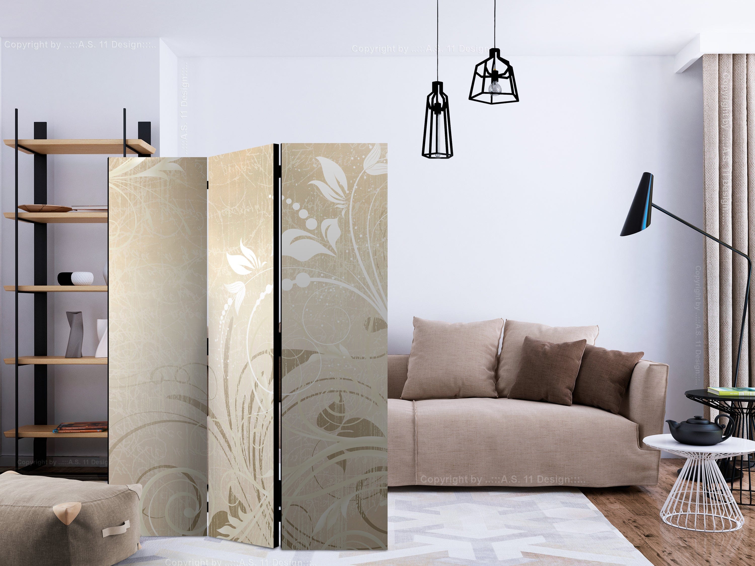 Aizslietnis 3-daļīgs - Sajūtu simfonija (135x172cm) 135x172 cm Home Trends