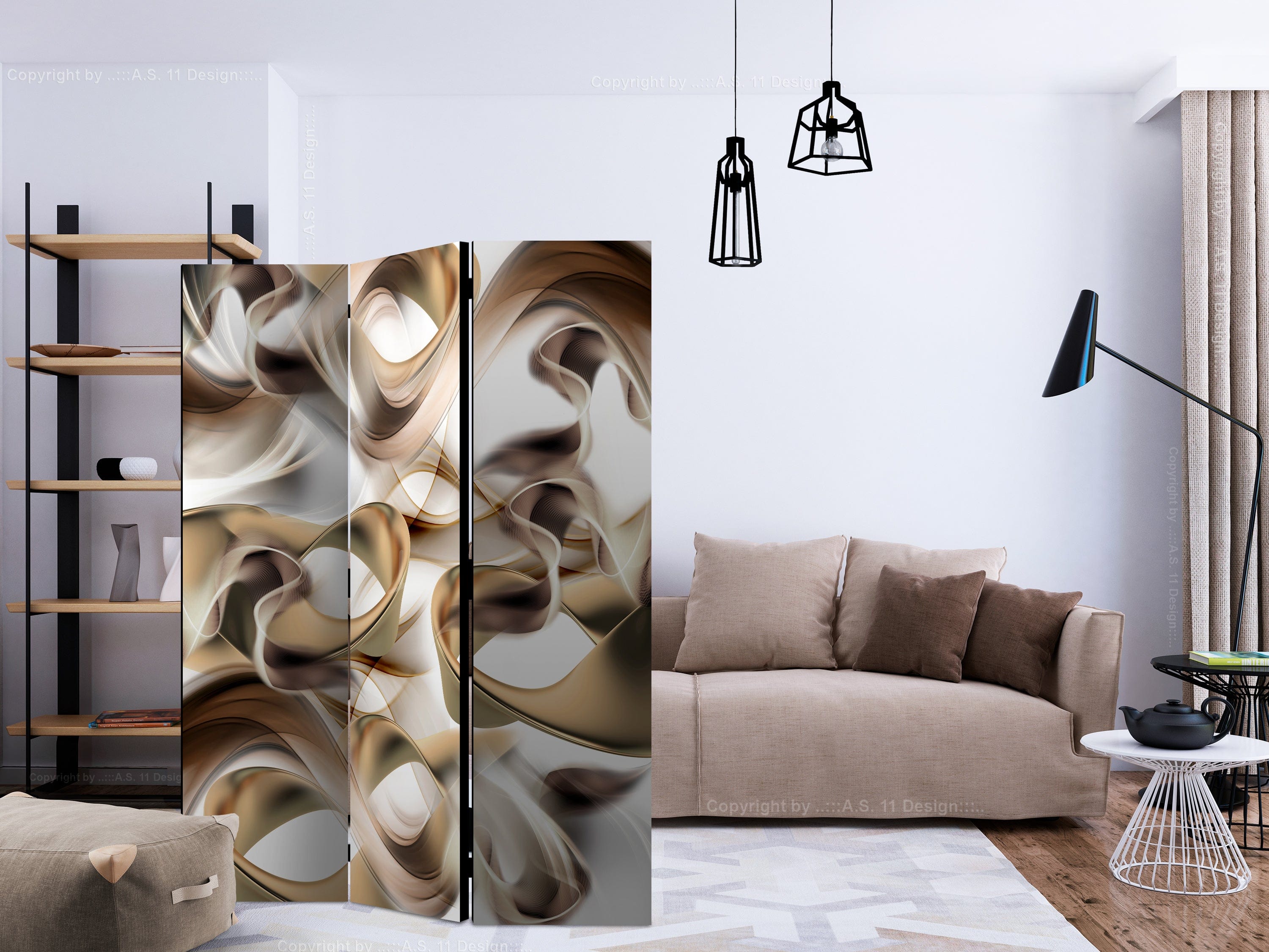 Aizslietnis 3-daļīgs - Sarežģītā pasaule (135x172cm) 135x172 cm Home Trends