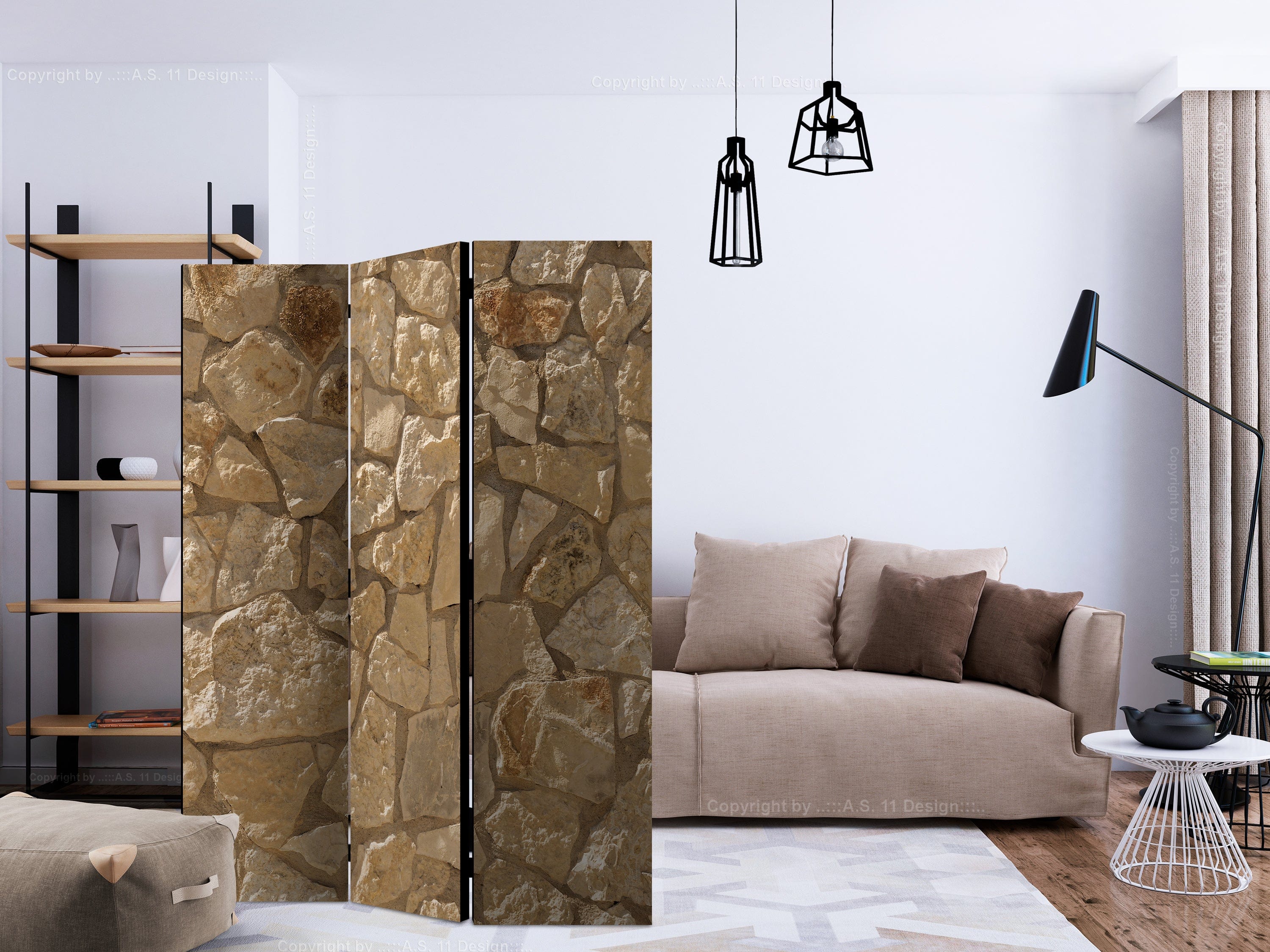 Aizslietnis 3-daļīgs - Saules monolīts (135x172cm) 135x172 cm Home Trends