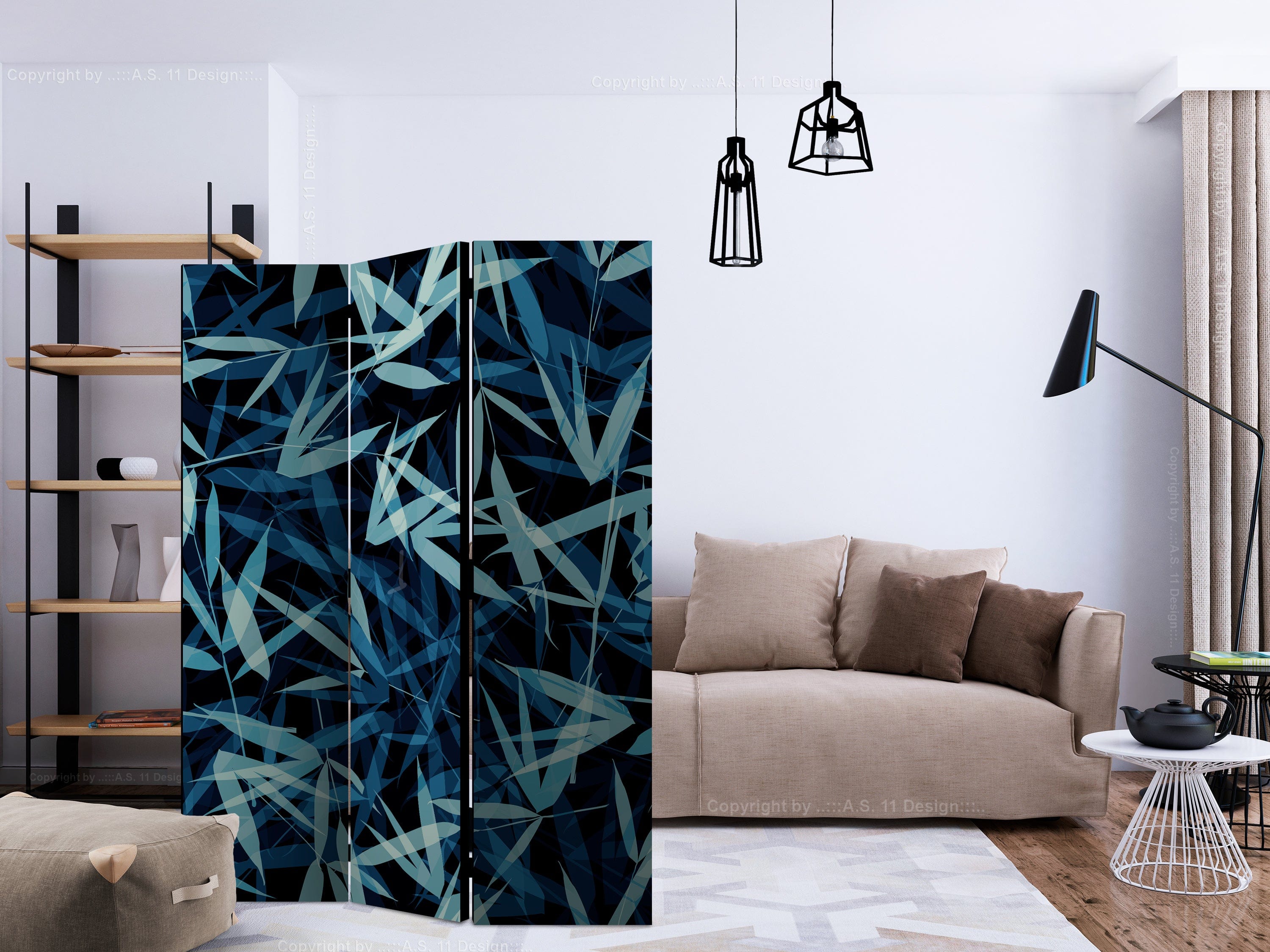 Aizslietnis 3-daļīgs - Savvaļas daba naktī (135x172cm) 135x172 cm Home Trends