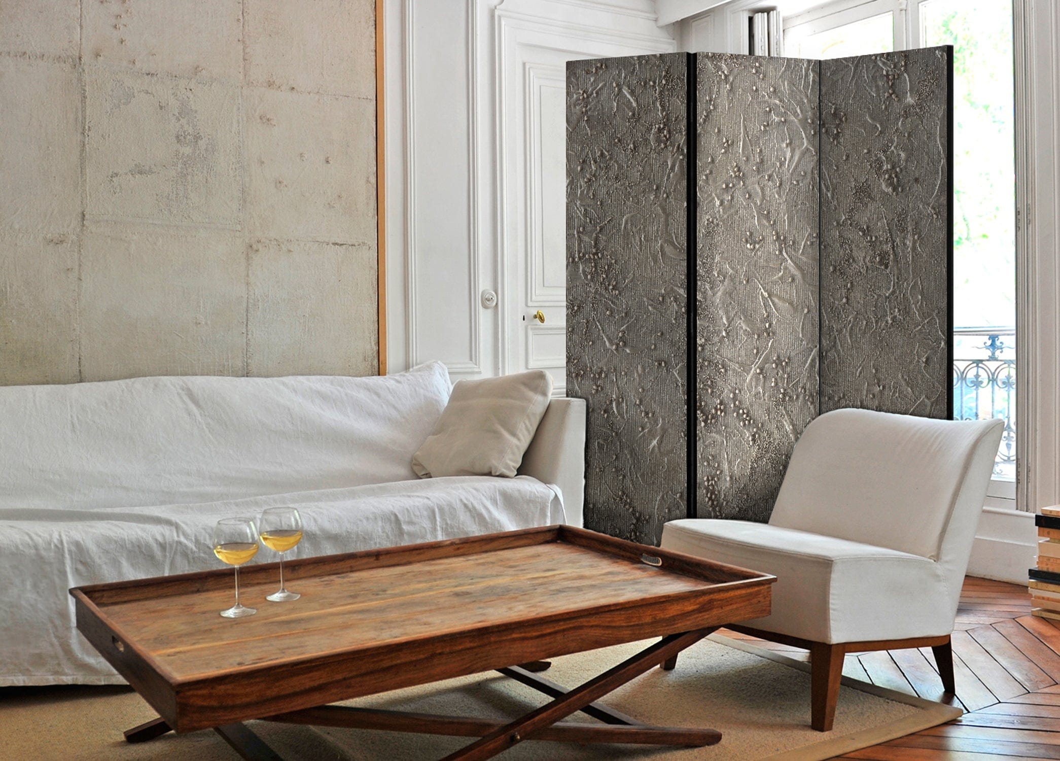 Aizslietnis 3-daļīgs - Sudraba serenāde (135x172cm) 135x172 cm Home Trends