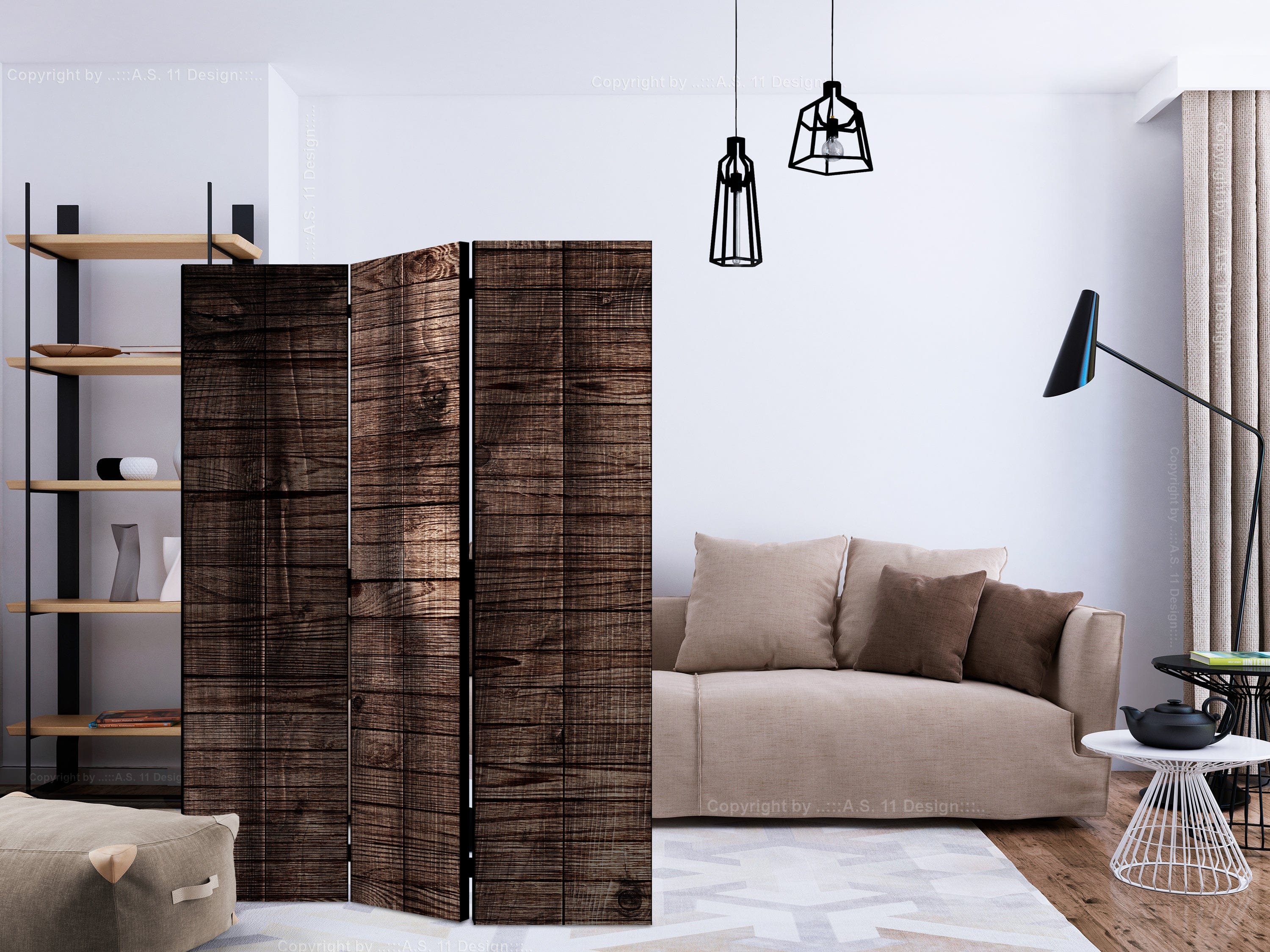 Aizslietnis 3-daļīgs - Tumši zilā pasaule (135x172cm) 135x172 cm Home Trends