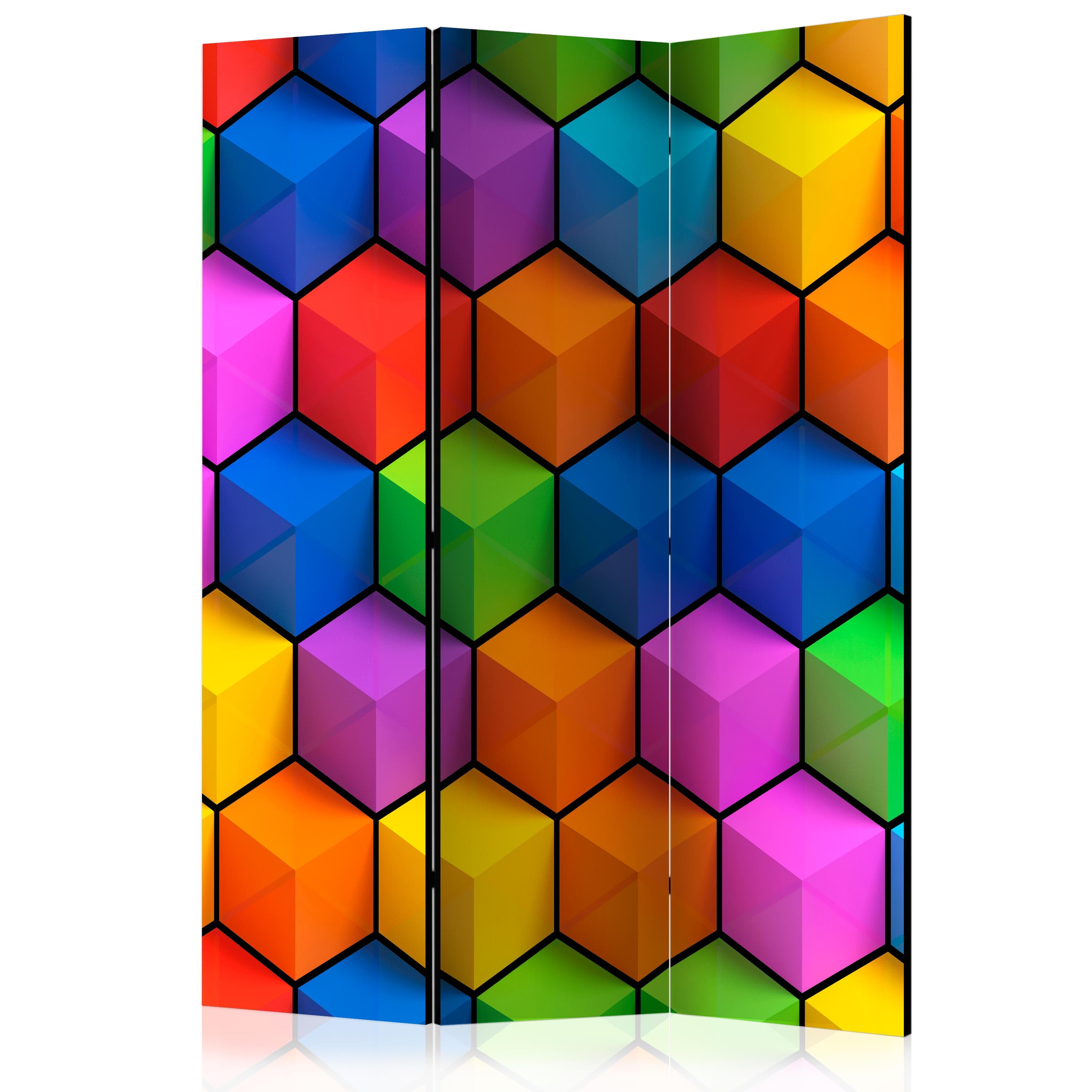 Aizslietnis 3-daļīgs - Varavīksnes ģeometrija (135x172cm) 135x172 cm Home Trends