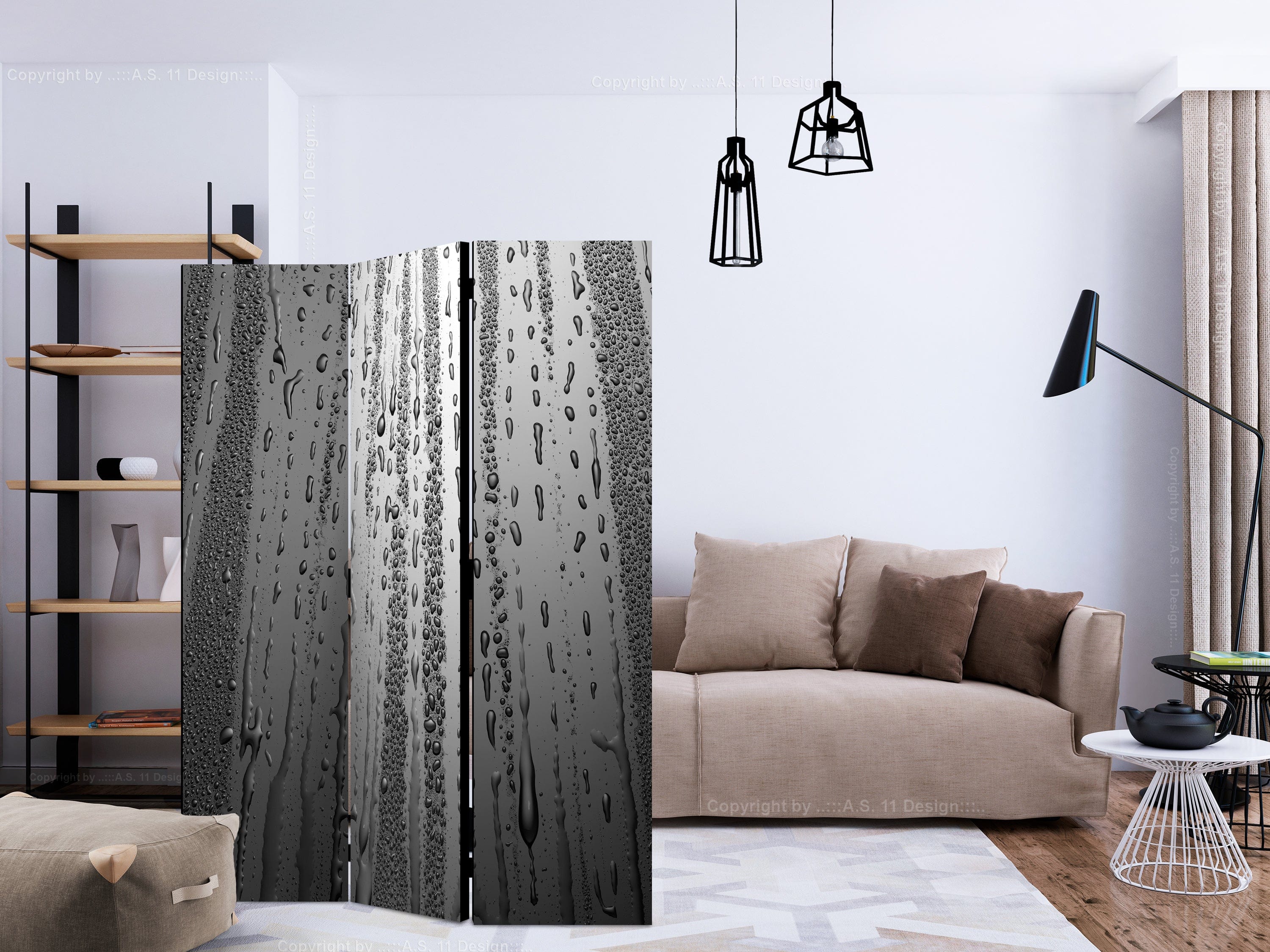 Aizslietnis 3-daļīgs - Vasaras lietus (135x172cm) 135x172 cm Home Trends